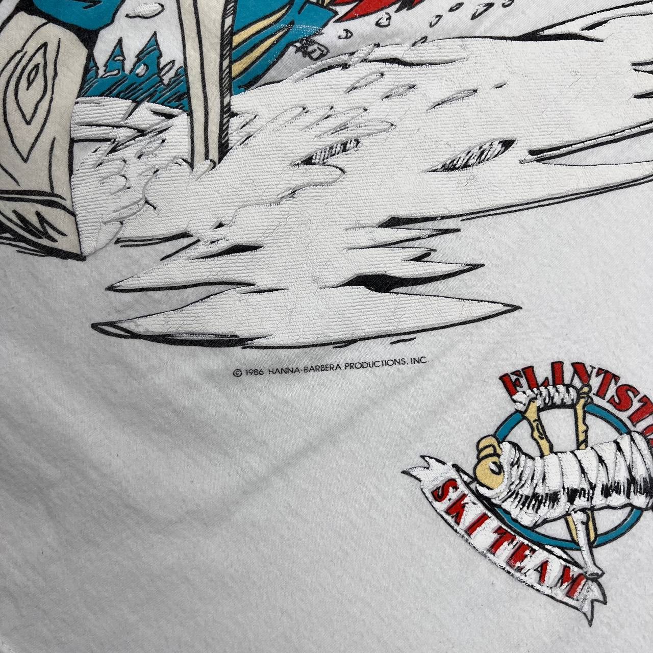 Vintage Vintage 80s USA The Flintsones ski team cartoon promotion Size US XL / EU 56 / 4 - 5 Thumbnail