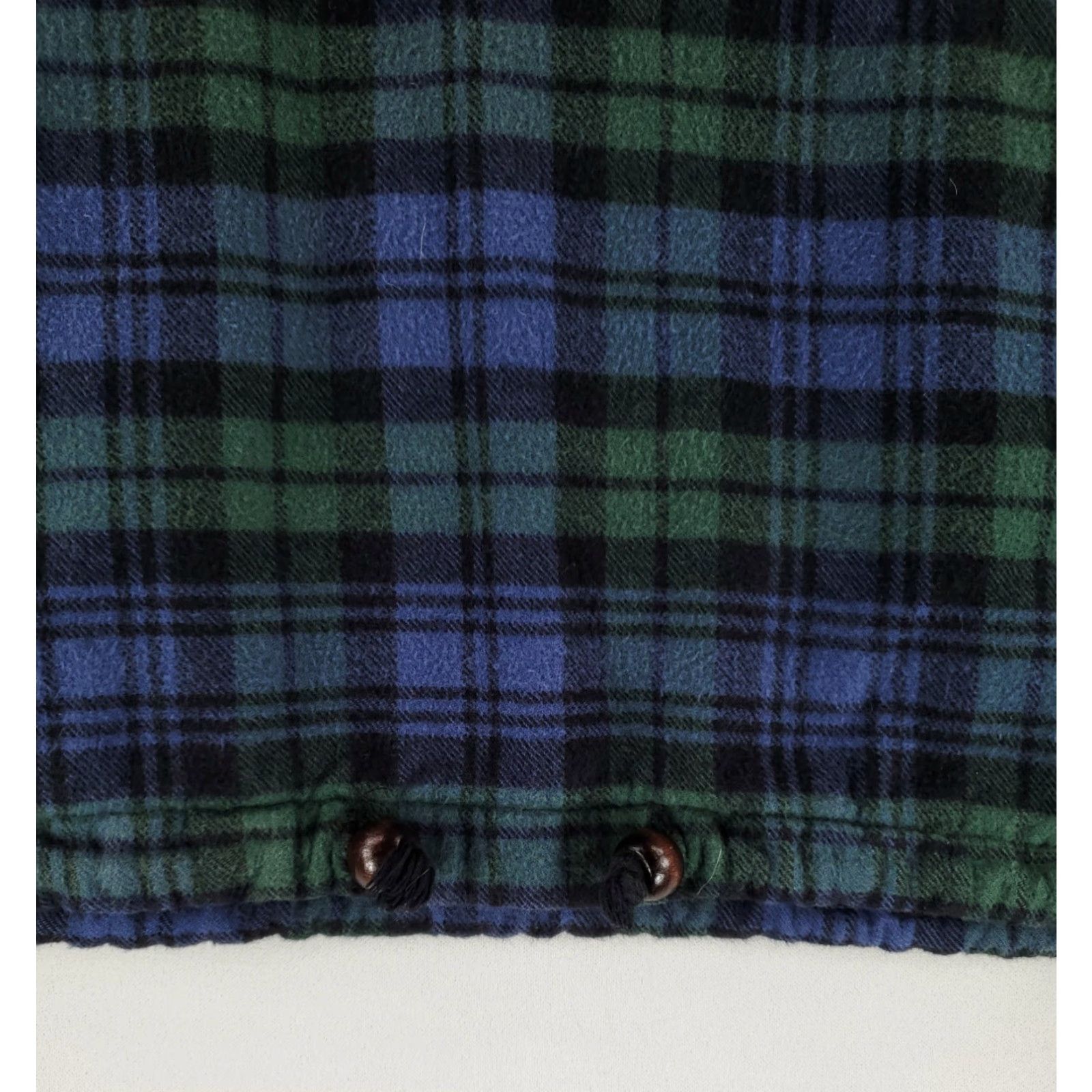 Vintage Vermont Flannel Hoodie Pullover Blue Green Plaid Long Sleeve Mens S Size US S / EU 44-46 / 1 - 3 Thumbnail