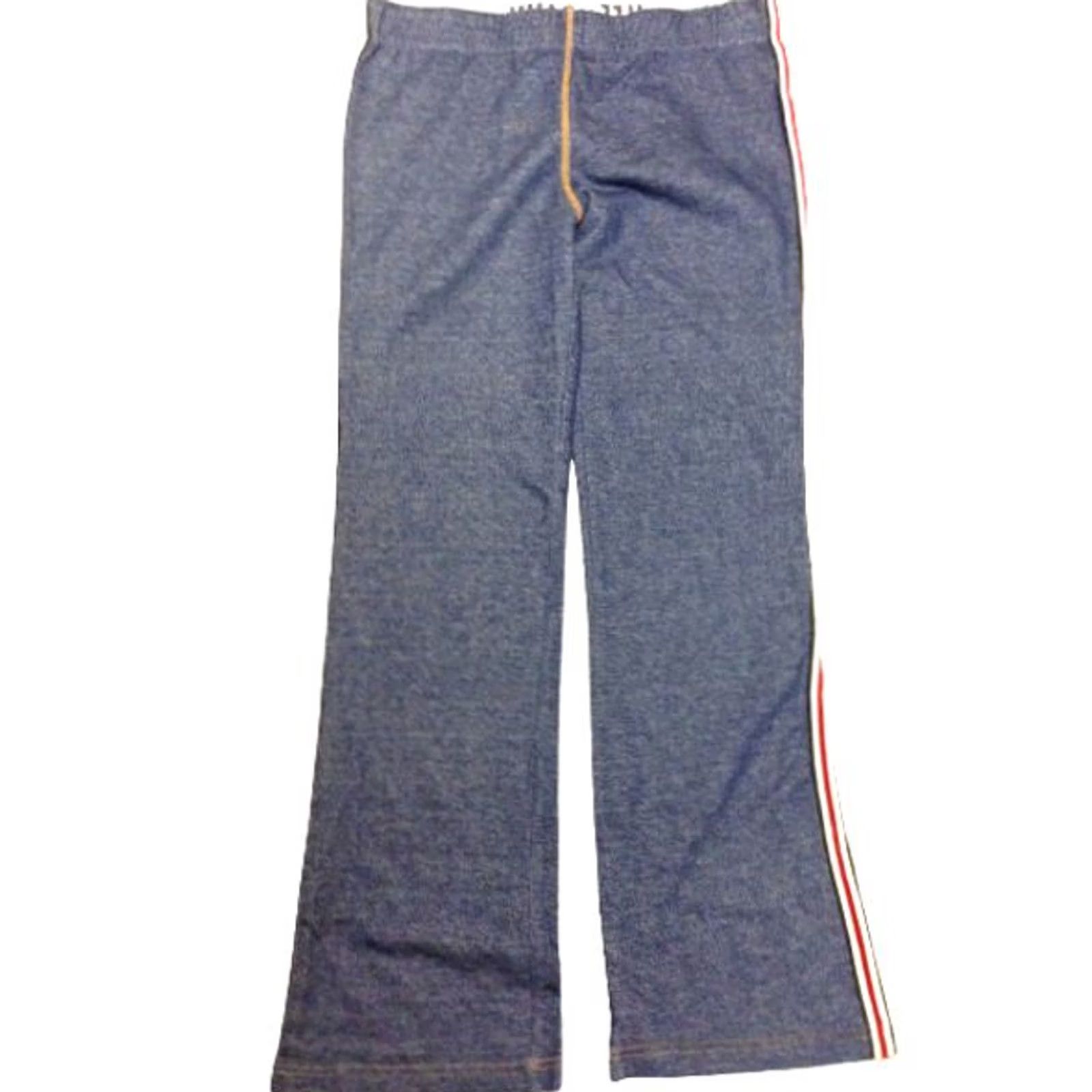 Converse Converse All Star Roll Waist Blue Denim Look Sweat Pants Womens L 100% Cotton Size 36" / US 14 / IT 50 - 2 Thumbnail
