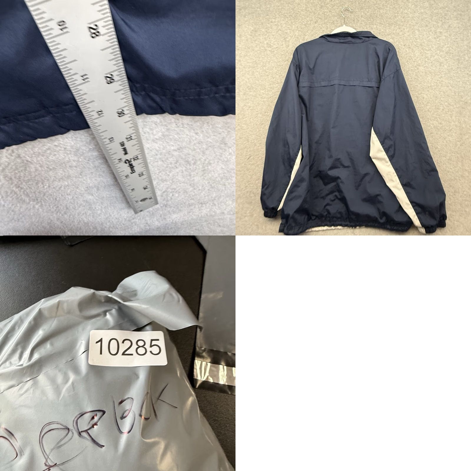 Reebok VINTAGE Reebok Windbreaker Jacket Full Zip Mens XL Navy Blue Y2K Lightweight Size US XL / EU 56 / 4 - 8 Thumbnail