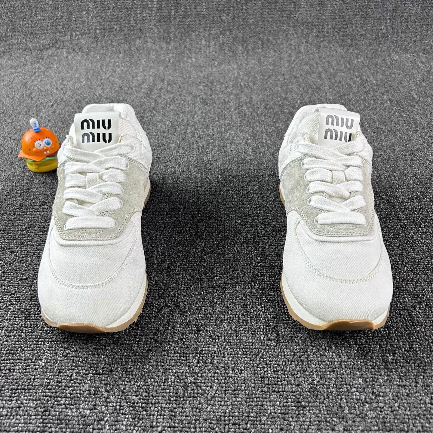 Miu Miu Miu Miu white sneakers women's 37 Size US 6.5 / IT 36.5 - 2 Thumbnail