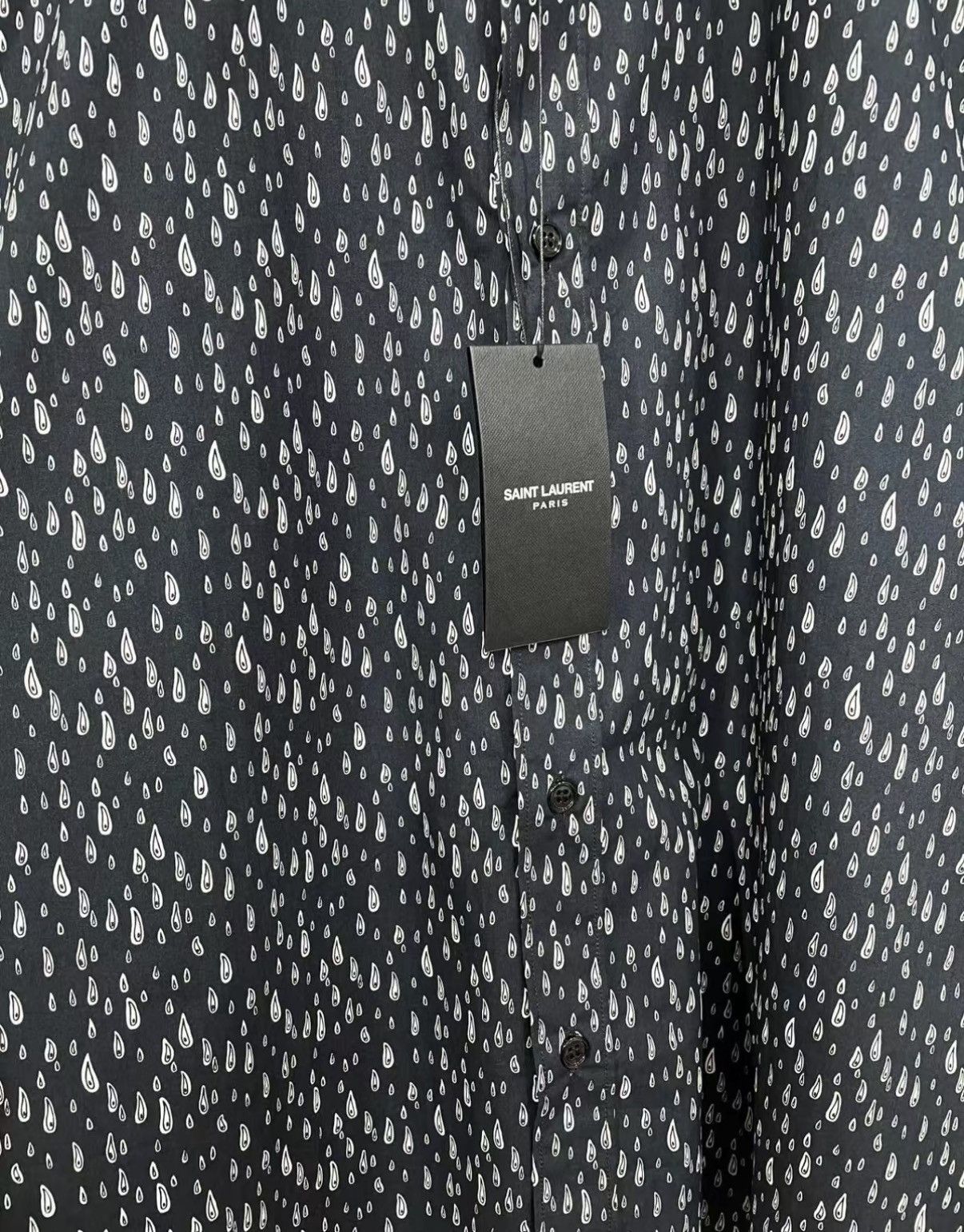 Saint Laurent Paris SAINT LAURENT 100% Cotton Short Sleeve Shirt J30 Size US M / EU 48-50 / 2 - 4 Thumbnail