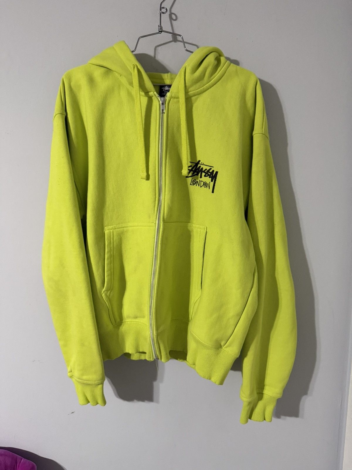 STUSSY Basic Stussy Zip Hood グリーン STUSSY ステューシー BASIC ZIP HOOD 1974259 [full zip hooded