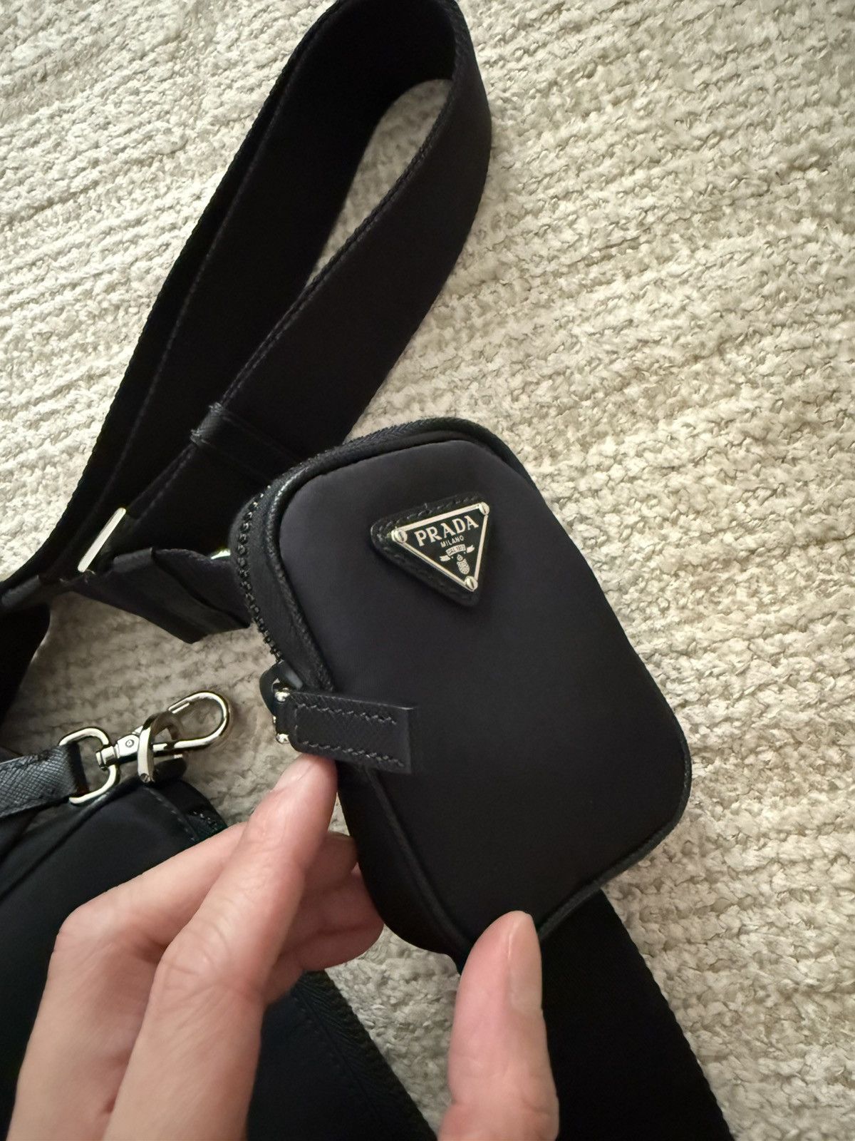 Prada Re-Nylon and Saffiano leather shoulder bag Size ONE SIZE - 6 Thumbnail