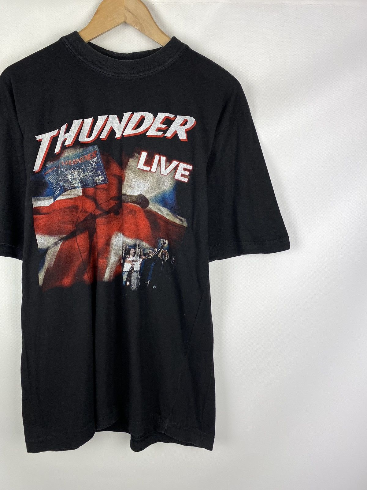Band Tees Thunder Live vintage band heavy metal rock tour 1998 t shirt Size US XL / EU 56 / 4 - 3 Thumbnail