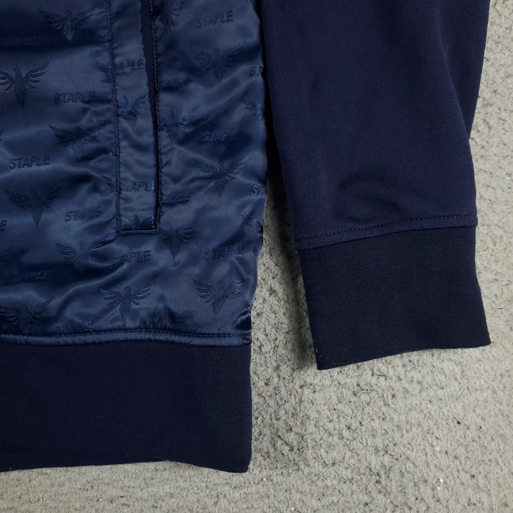 Vintage Staple Jacket Mens M Black Full Zip Track Jacket Poly Blend Breathable All Seasons Hooded Zip Up Sports Modern Outdoor Athletic Mens Clothing Size US M / EU 48-50 / 2 - 4 Thumbnail