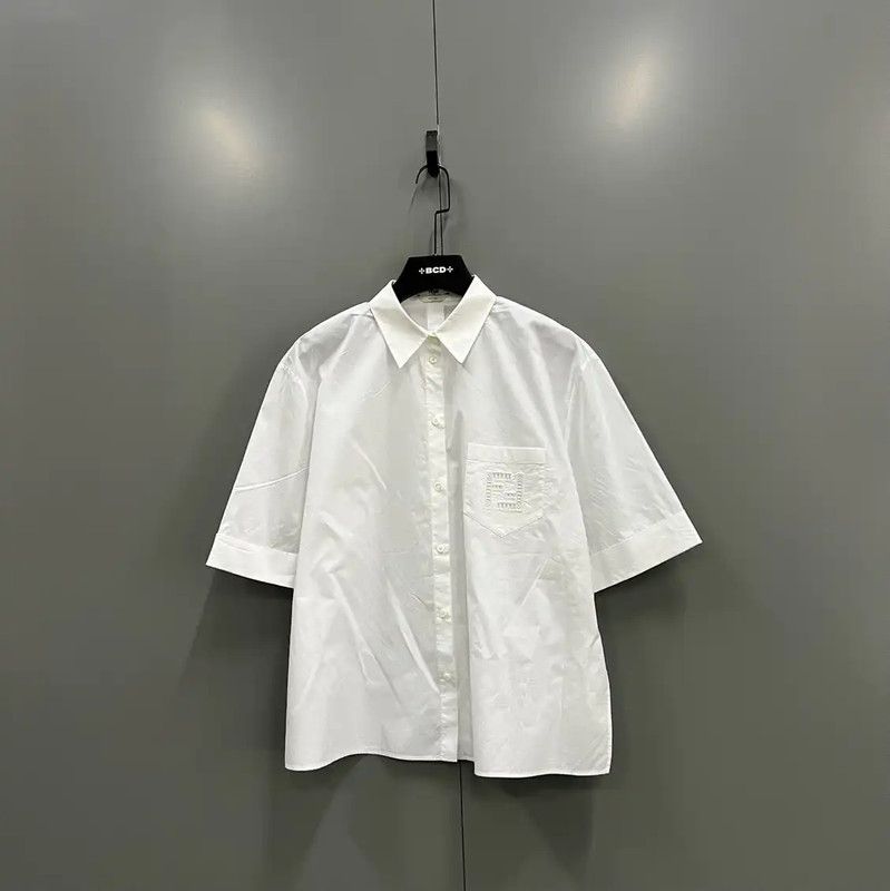 Fendi Fendi Short Sleeve White Cotton Shirt 0089 Size US M / EU 48-50 / 2 - 1 Thumbnail