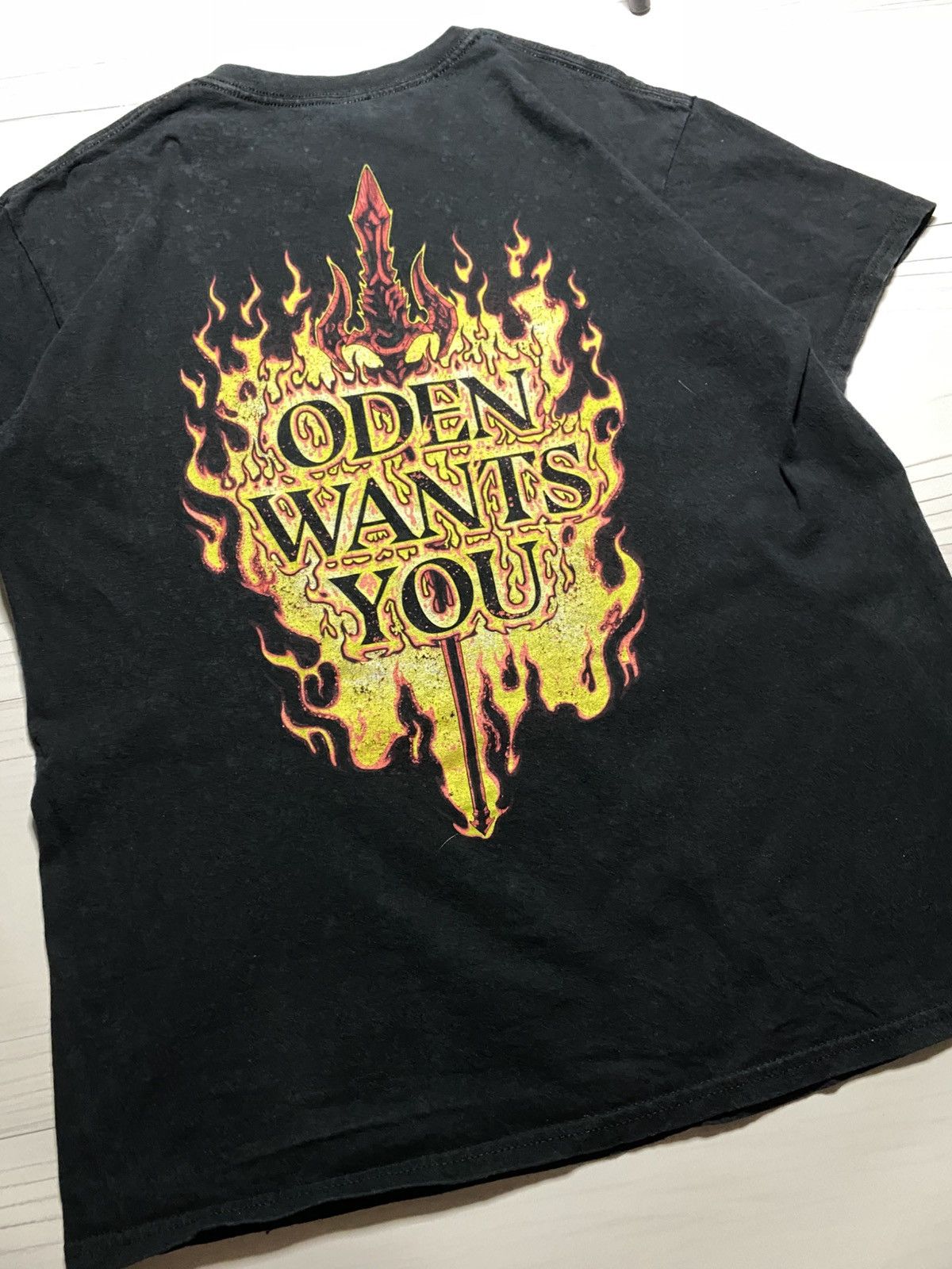 Band Tees × Vintage Vintage Amon Amarch Oden wants you faded y2k t shirt band Size US L / EU 52-54 / 3 - 11 Thumbnail