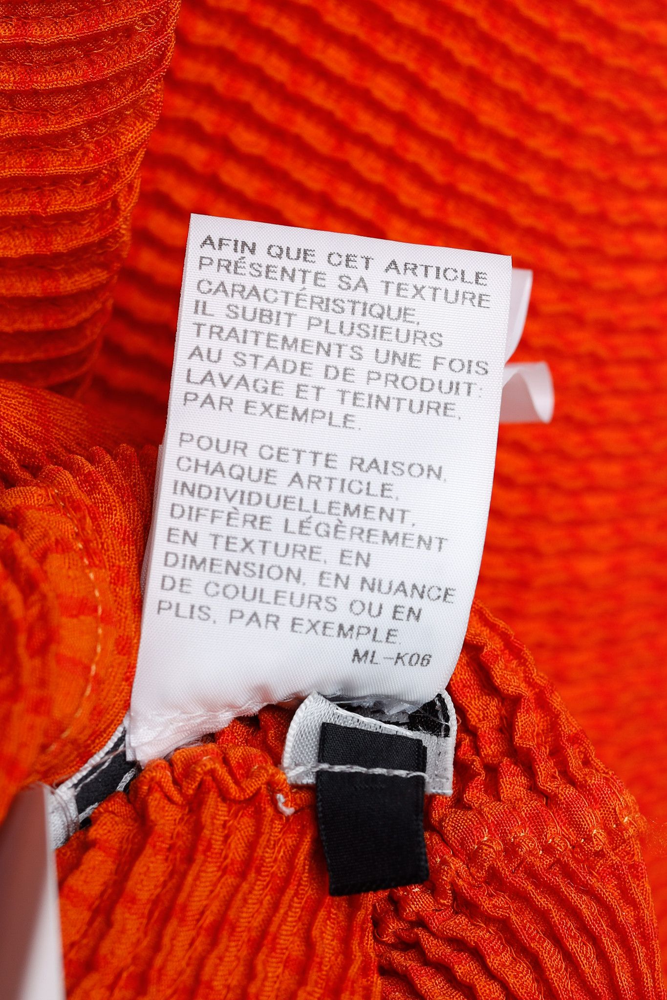 Issey Miyake Issey Miyake Mainline Orange Wave Spongy Pleats Tunic Size L / US 10 / IT 46 - 13 Thumbnail