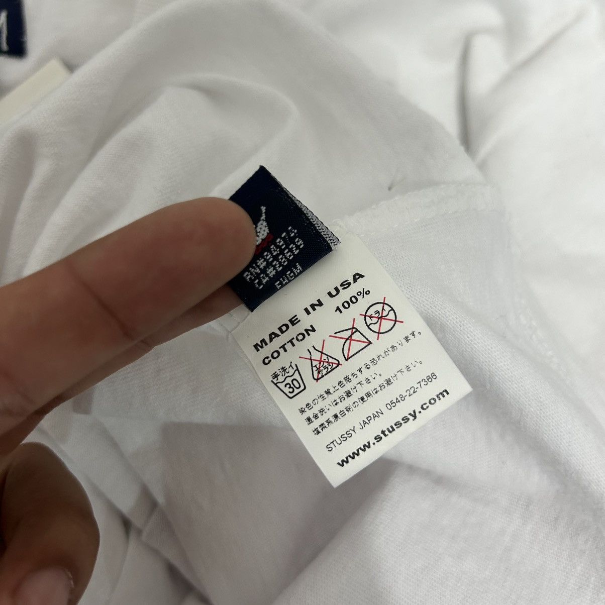 Stussy × Vintage STUSSY PROCESS STRIPE TEE VINTAGE 1990’s Size US M / EU 48-50 / 2 - 7 Thumbnail