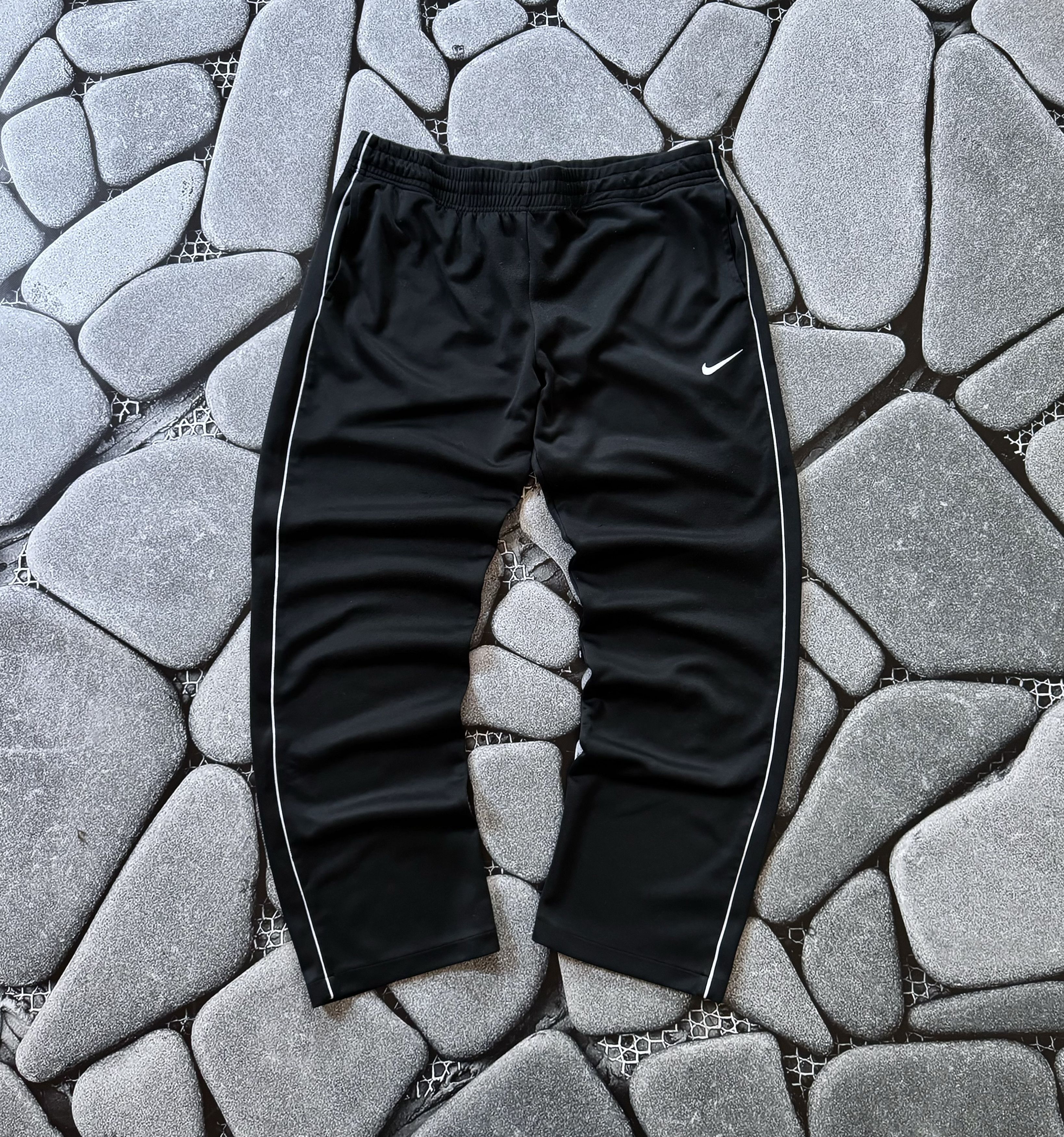 Nike × Vintage NIKE VINTAGE STRIPE TRACK PANTS BAGGY DRILL Y2K Size US 34 / EU 50 - 1 Thumbnail