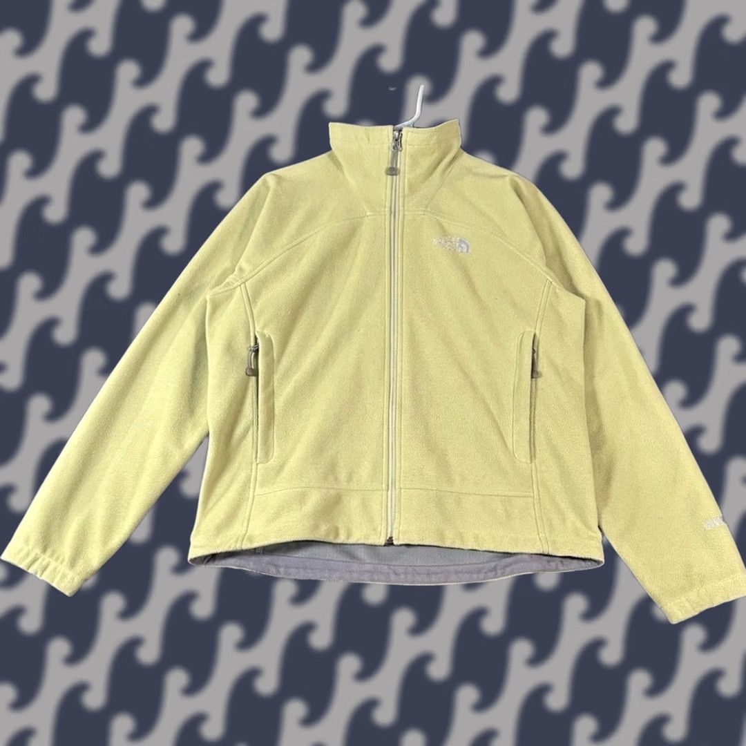 The North Face VINTAGE The North Face Womens Fleece Jacket Medium Yellow Full Zip Windwall M83 Size M / US 6-8 / IT 42-44 - 1 Thumbnail