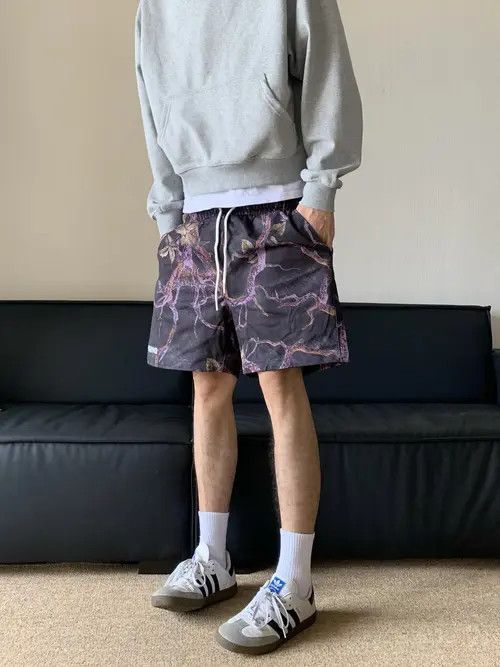 Other Stylish Purple Lightning Graphic Swim Shorts Size US 32 / EU 48 - 1 Thumbnail