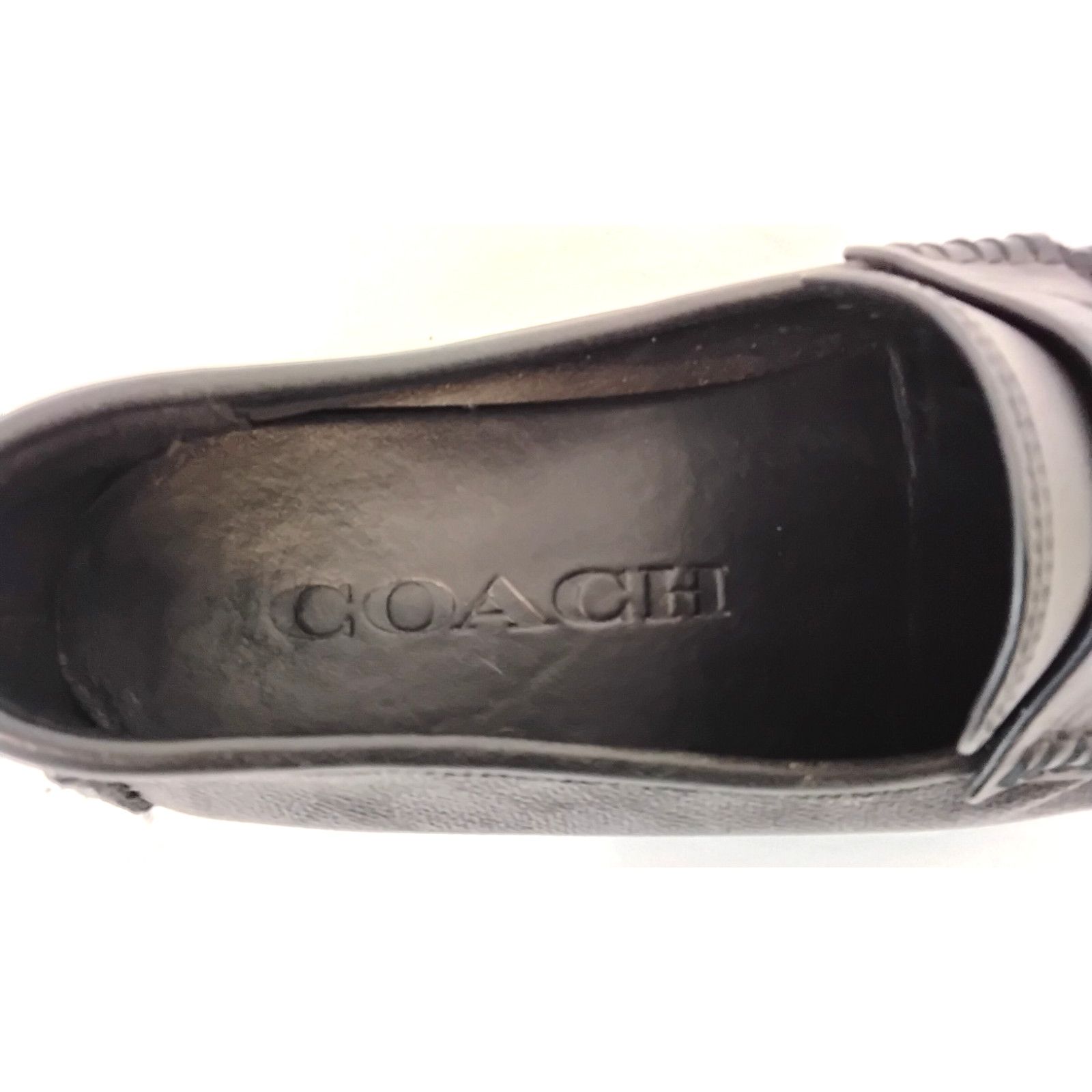 Coach Coach Leather Men's Loafers Black Size 8D Size US 8 / EU 41 - 8 Thumbnail