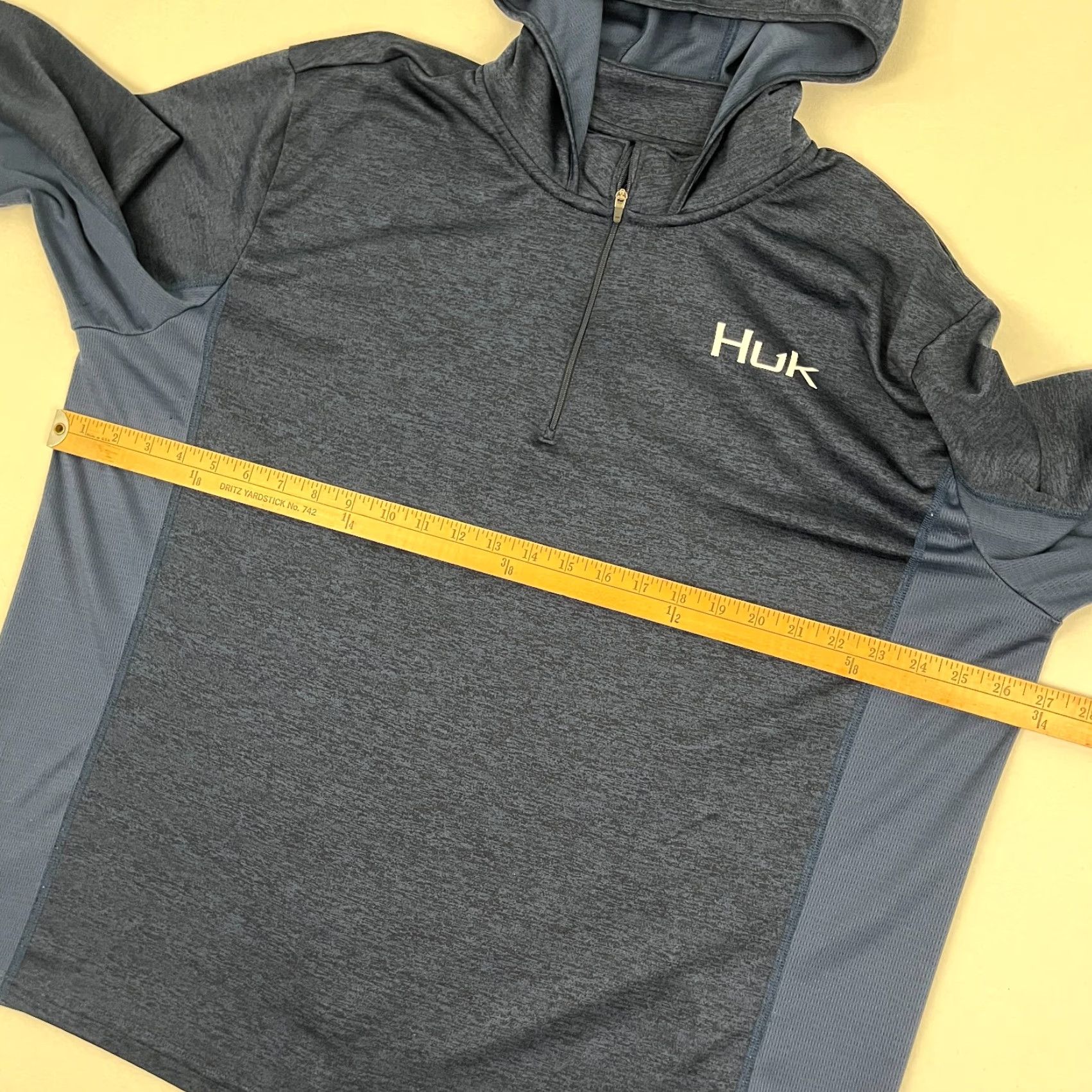 Vintage Huk Icon Coldfront Hoodie Mens 2XL Blue Performance Fishing Quarter Zip Pullover Jacket Size US XXL / EU 58 / 5 - 6 Thumbnail