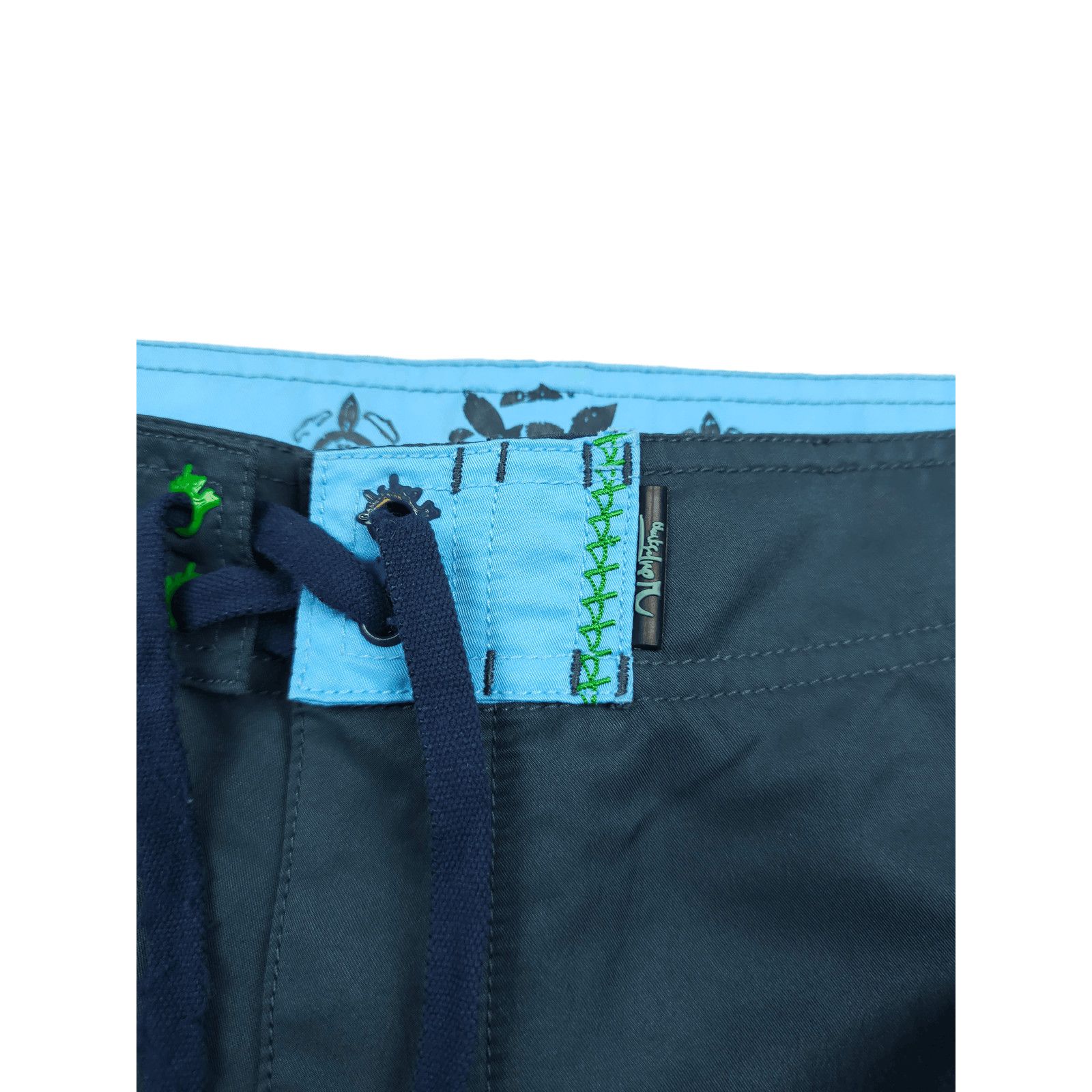 Quiksilver 💎 Vintage Quiksilver Logo Graphic Blue Y2K Shorts Japanese Size US 36 / EU 52 - 9 Thumbnail