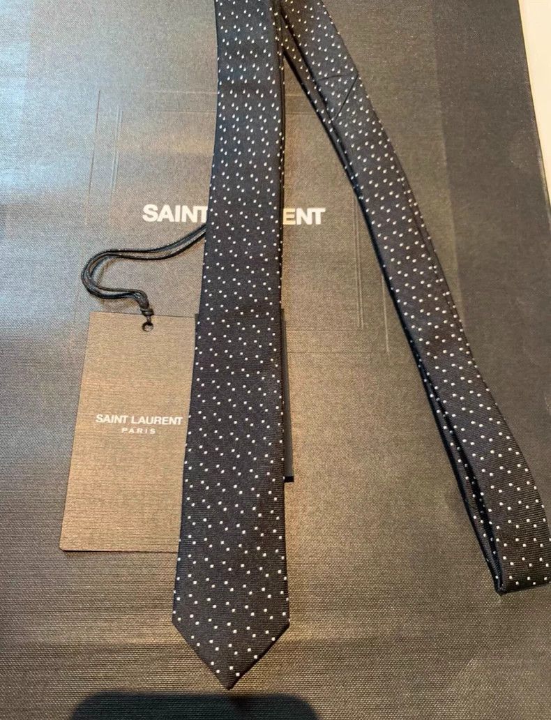 Yves Saint Laurent Saint Laruent Little polka-dot tie 2502-Nextarrow Size ONE SIZE - 2 Thumbnail