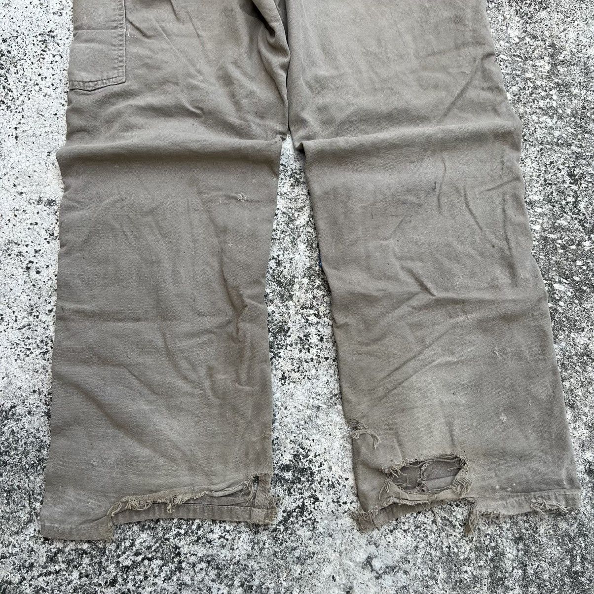 Carhartt “CARHARTT” HEAVY DISTRESS CUSTOM DOUBLE KNEE PANTS Size US 32 / EU 48 - 13 Thumbnail