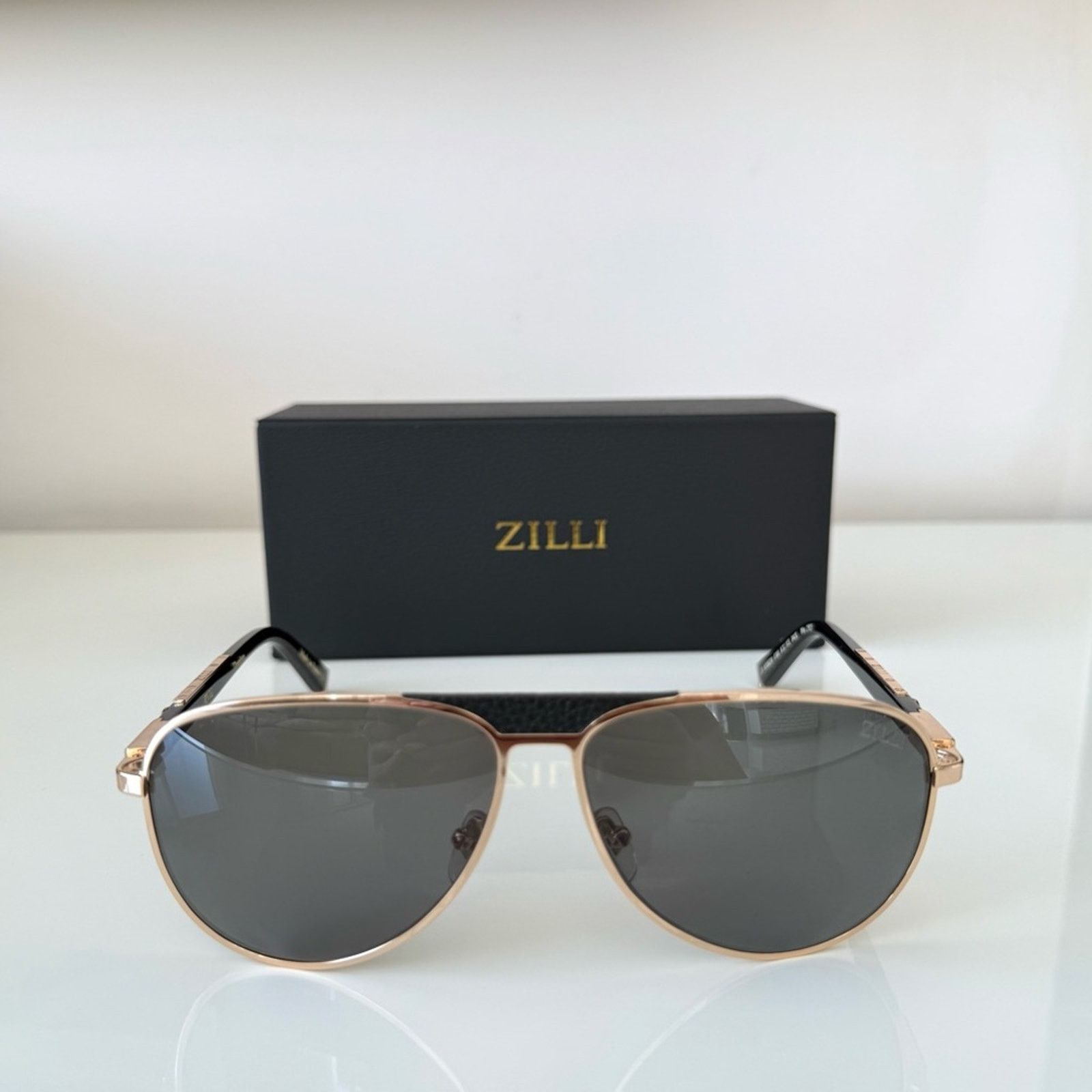 Zilli NEW!!! Zilli aviator men sunglasses Z65021 C01 Retail 890$ Size ONE SIZE - 1 Thumbnail
