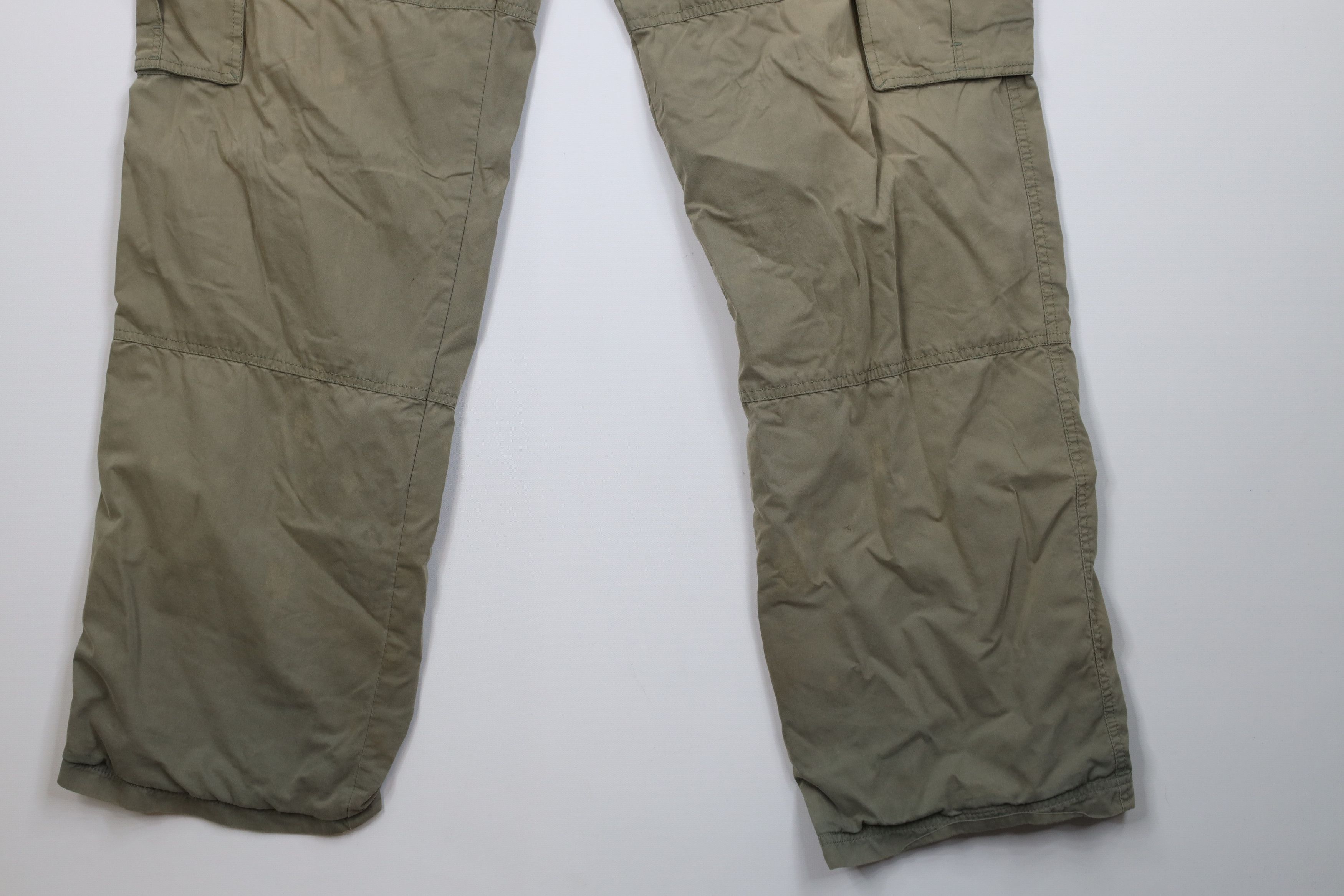 Vintage Vintage 90s Y2K Streetwear Lined Wide Leg Cargo Pants Green Size US 36 / EU 52 - 4 Thumbnail