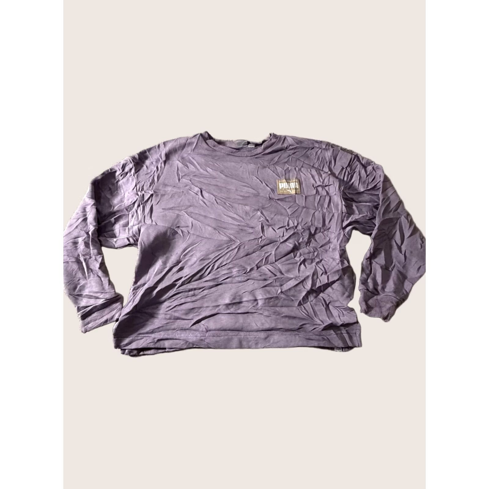 Puma PUMA Sweatshirt Mens Medium Purple Fleece Pullover Crewneck Logo Casual Size US M / EU 48-50 / 2 - 1 Thumbnail