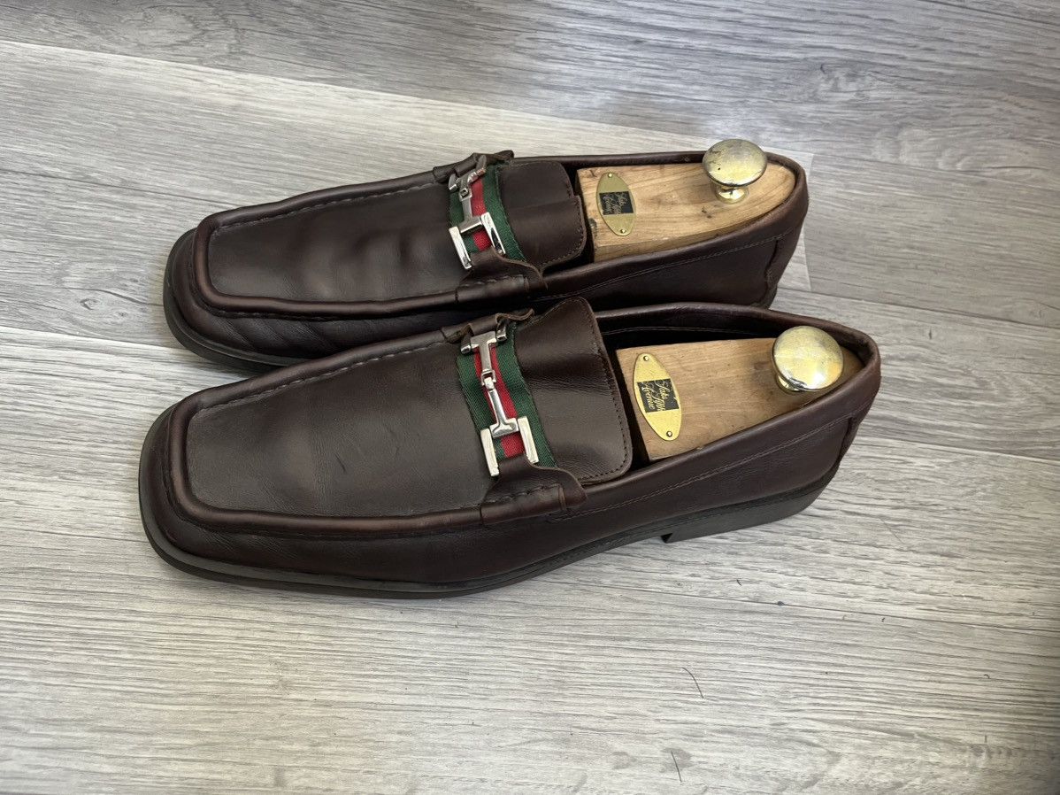 Gucci Gucci horsebit tomford era brown square toe loafers sz 11D Size US 11.5 / EU 44-45 - 5 Thumbnail
