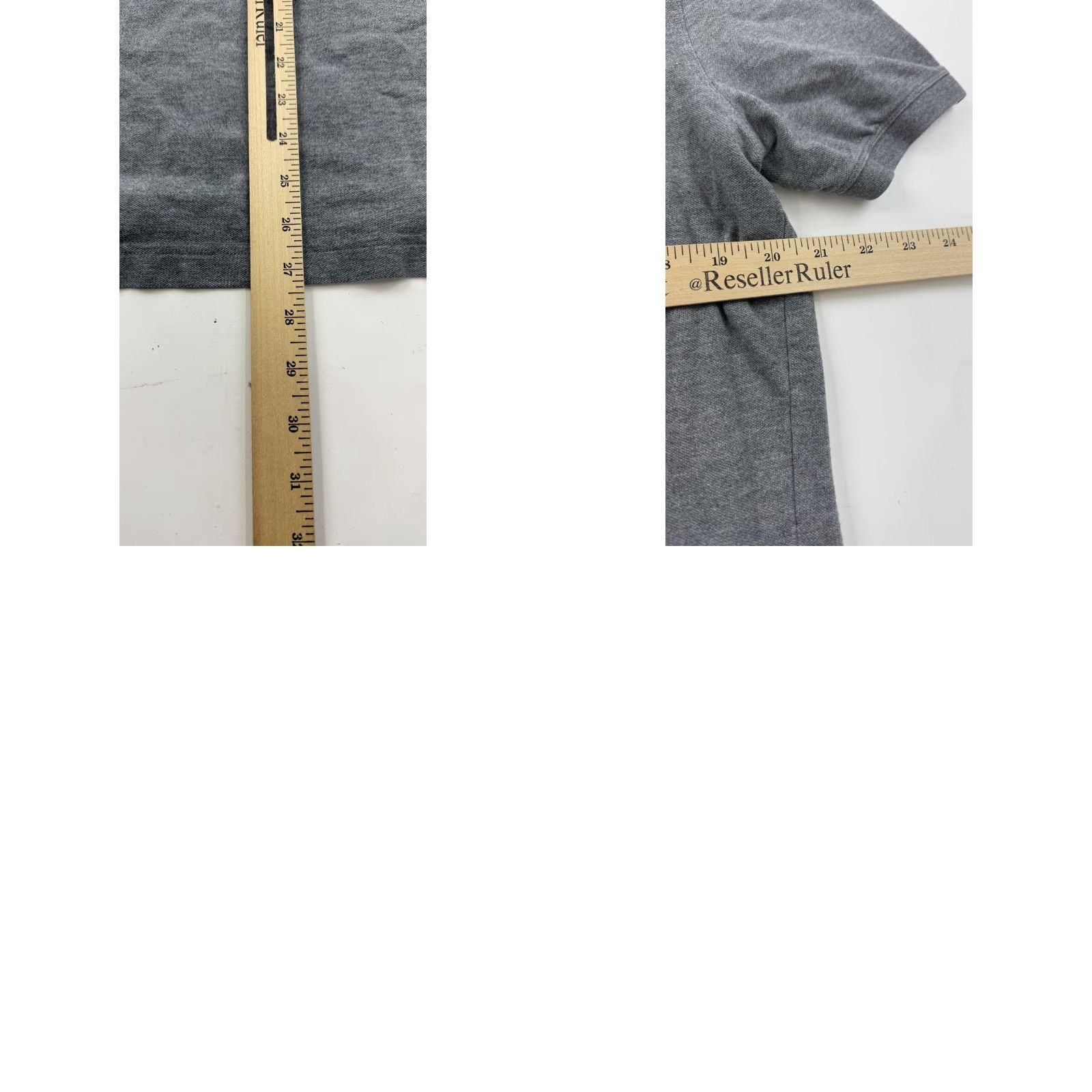 Banana Republic Banana Republic Polo Shirt Mens L Gray Luxe Touch Short Sleeve Solid Cotton Spandex Slim Breatherable Size US L / EU 52-54 / 3 - 8 Thumbnail