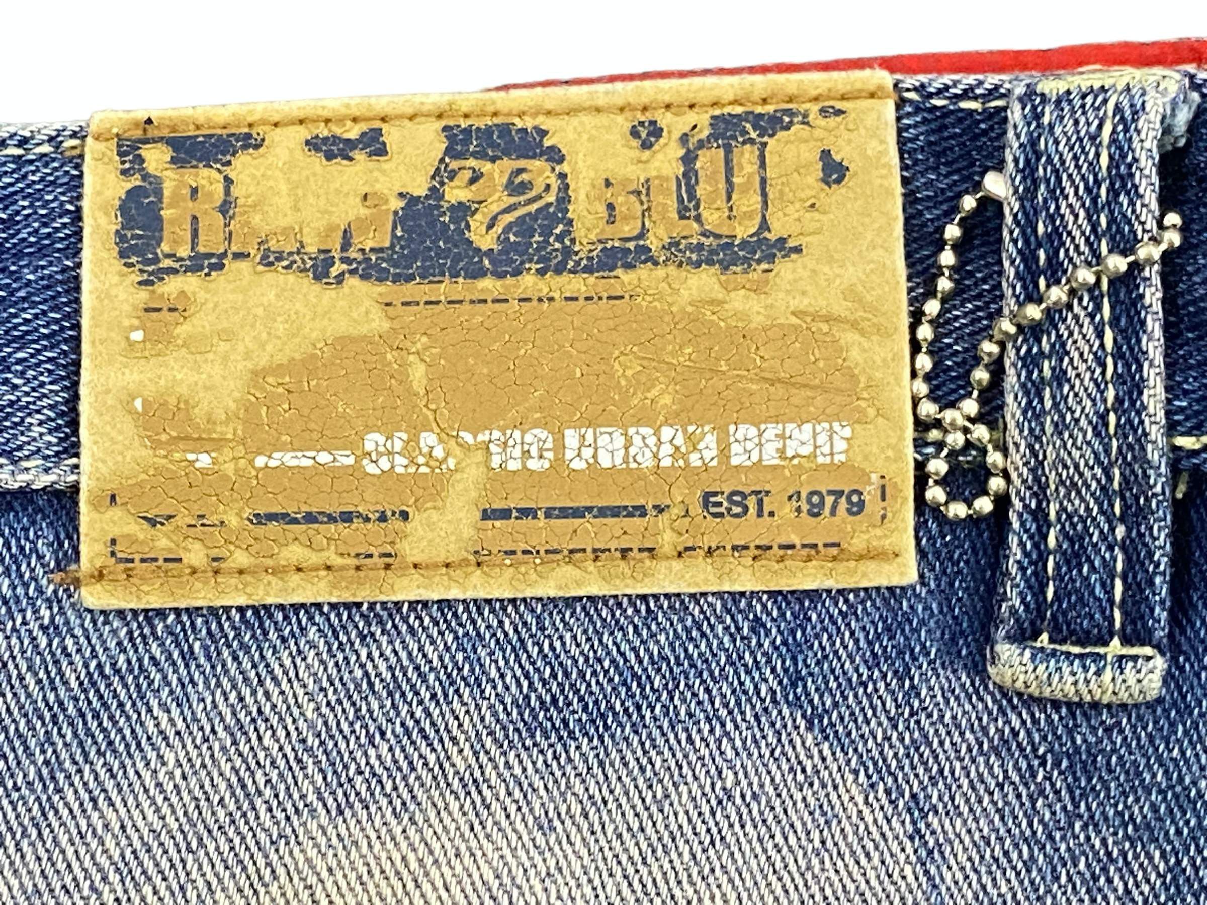 Japanese Brand Raw Blue Baggy Jeans Jeans Hip Hop Denim Size US 38 / EU 54 - 12 Thumbnail