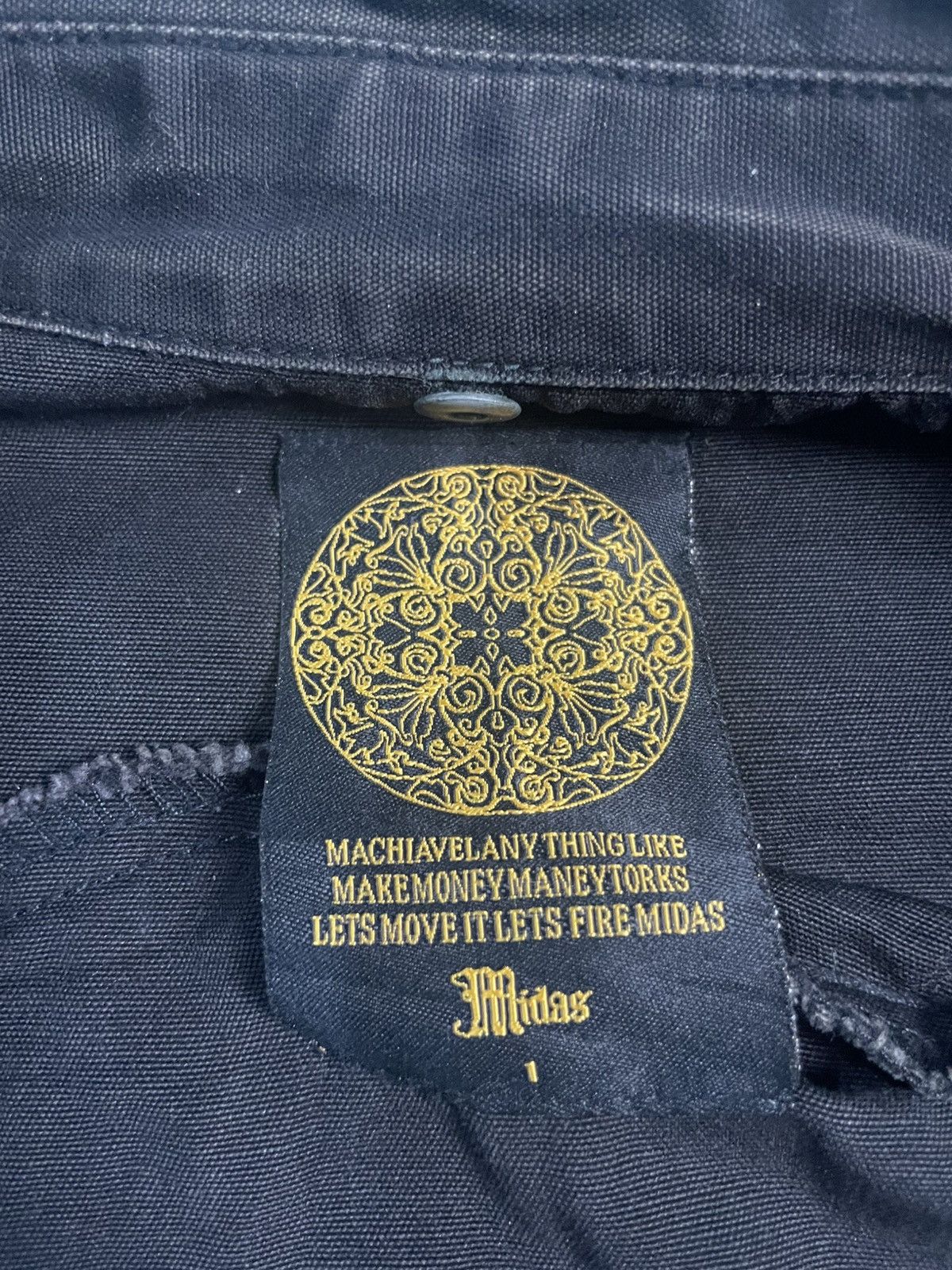 Le Grande Bleu (L.G.B.) Rare Midas Faded Black Zipper Detachable Jacket Size US S / EU 44-46 / 1 - 10 Thumbnail