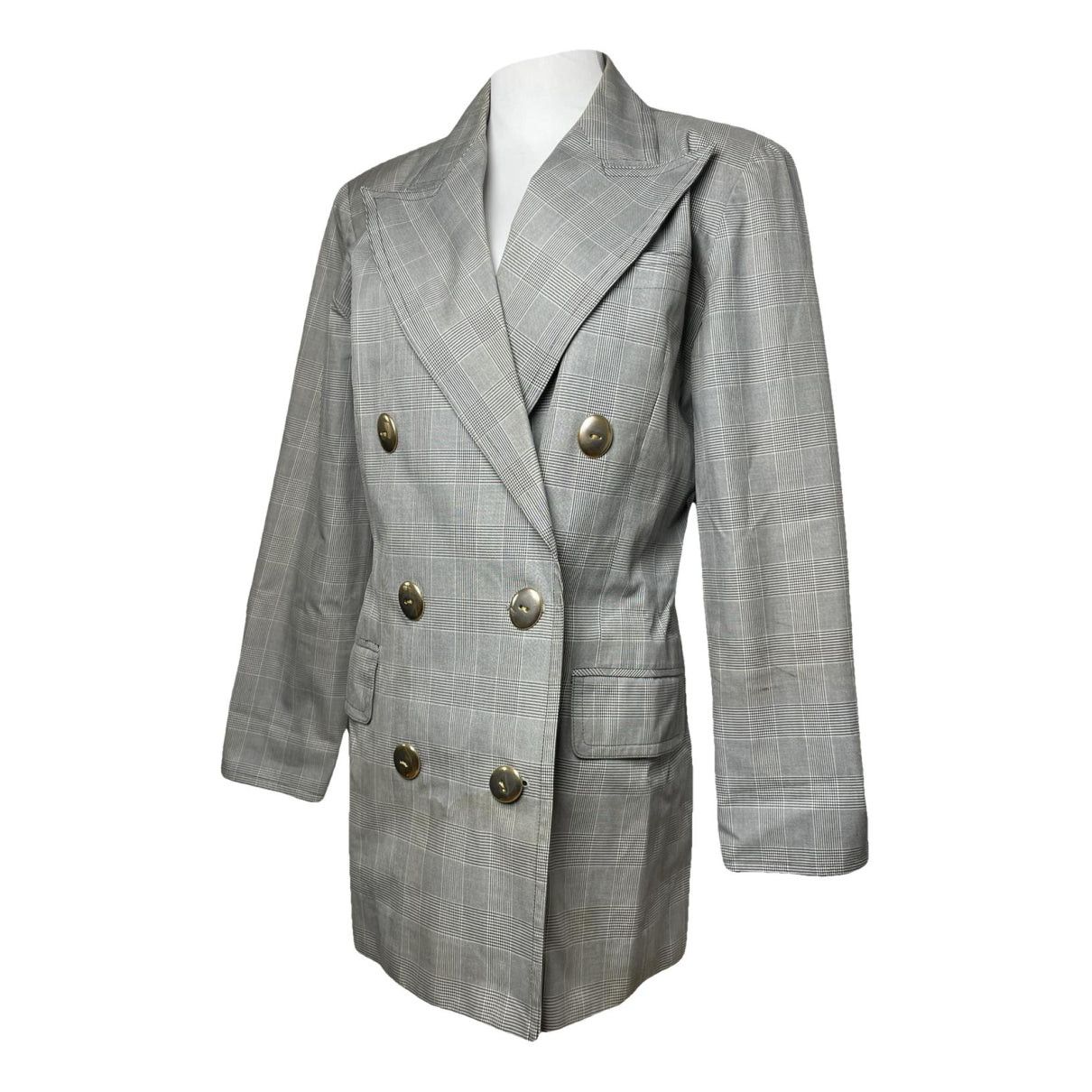 Dior Grey Wool Trench Coat Size L / US 10 / IT 46 - 1 Thumbnail