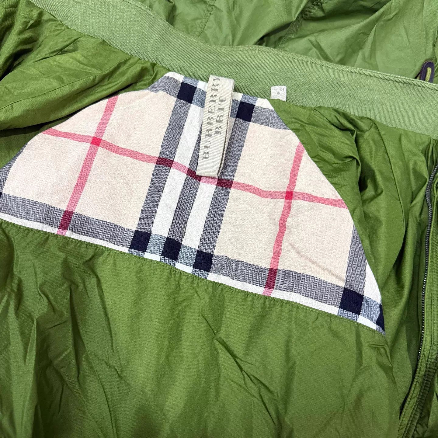 Burberry Burberry Green Check Zip Jacket XL 99 New Size US XL / EU 56 / 4 - 4 Thumbnail