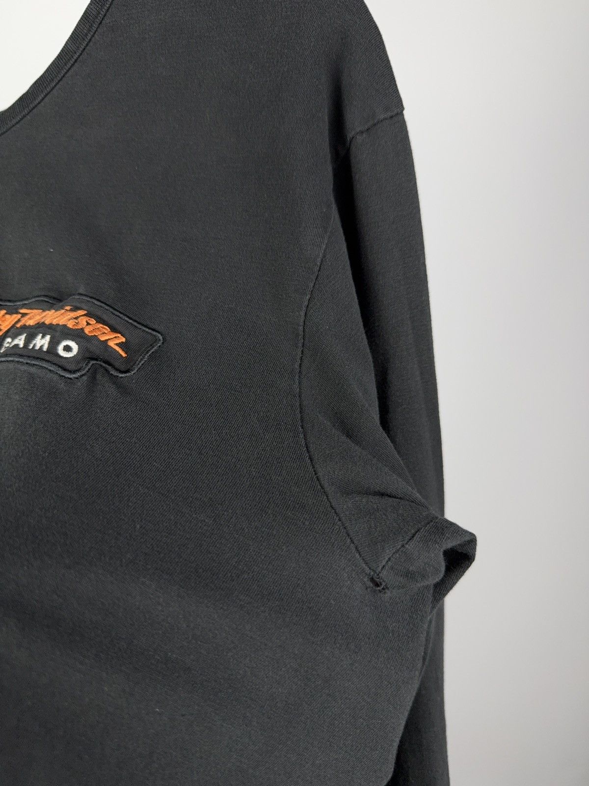 Harley Davidson × Vintage Harley Davidson Bergamo Long Sleeve Tee Italy Moto Biker Size US M / EU 48-50 / 2 - 4 Thumbnail