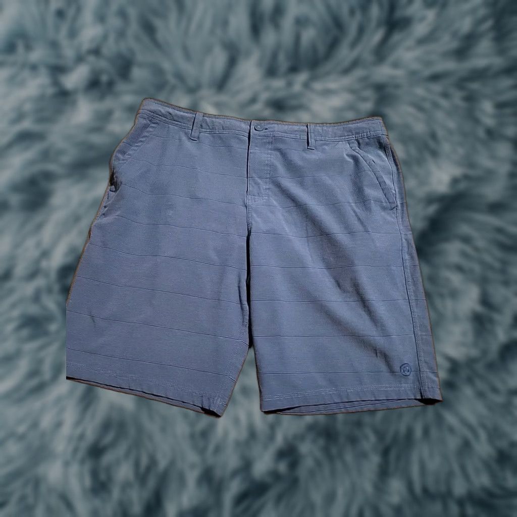 Hang Ten Hang Ten Blue Shorts Men Chino 10" Inseam Drawstring Pockets Security 38 Size US 38 / EU 54 - 1 Thumbnail