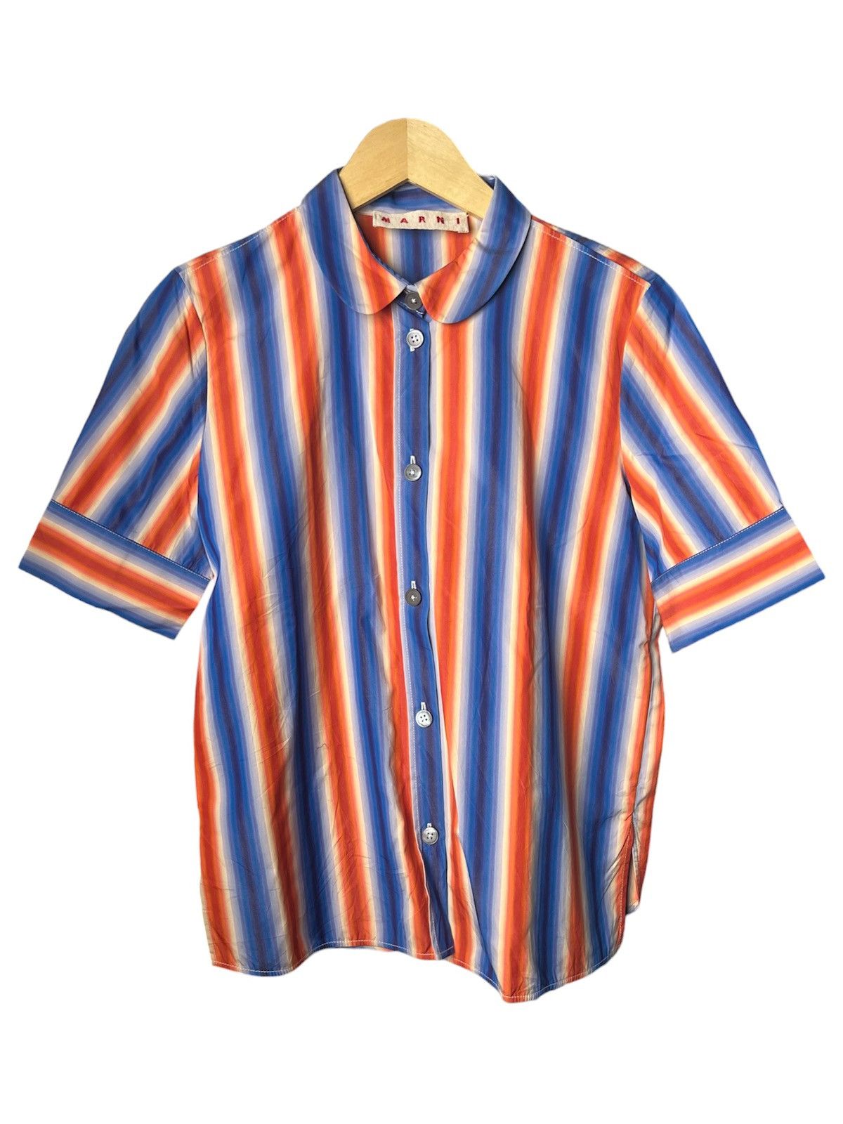 Marni Marni Gradient Striped Shirt Size US M / EU 48-50 / 2 - 1 Thumbnail