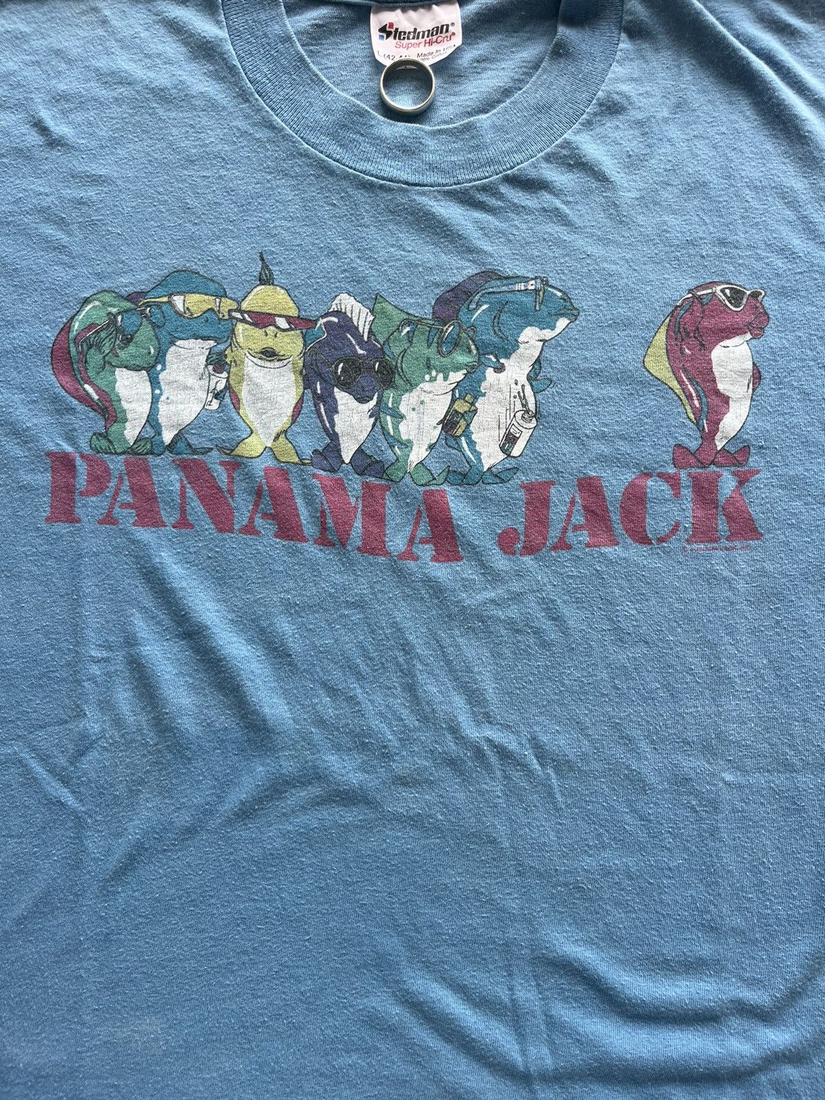 Panama Jack × Vintage Vintage PANAMA JACK Florida Keys artwork 80’s Tshirt Size US L / EU 52-54 / 3 - 5 Thumbnail