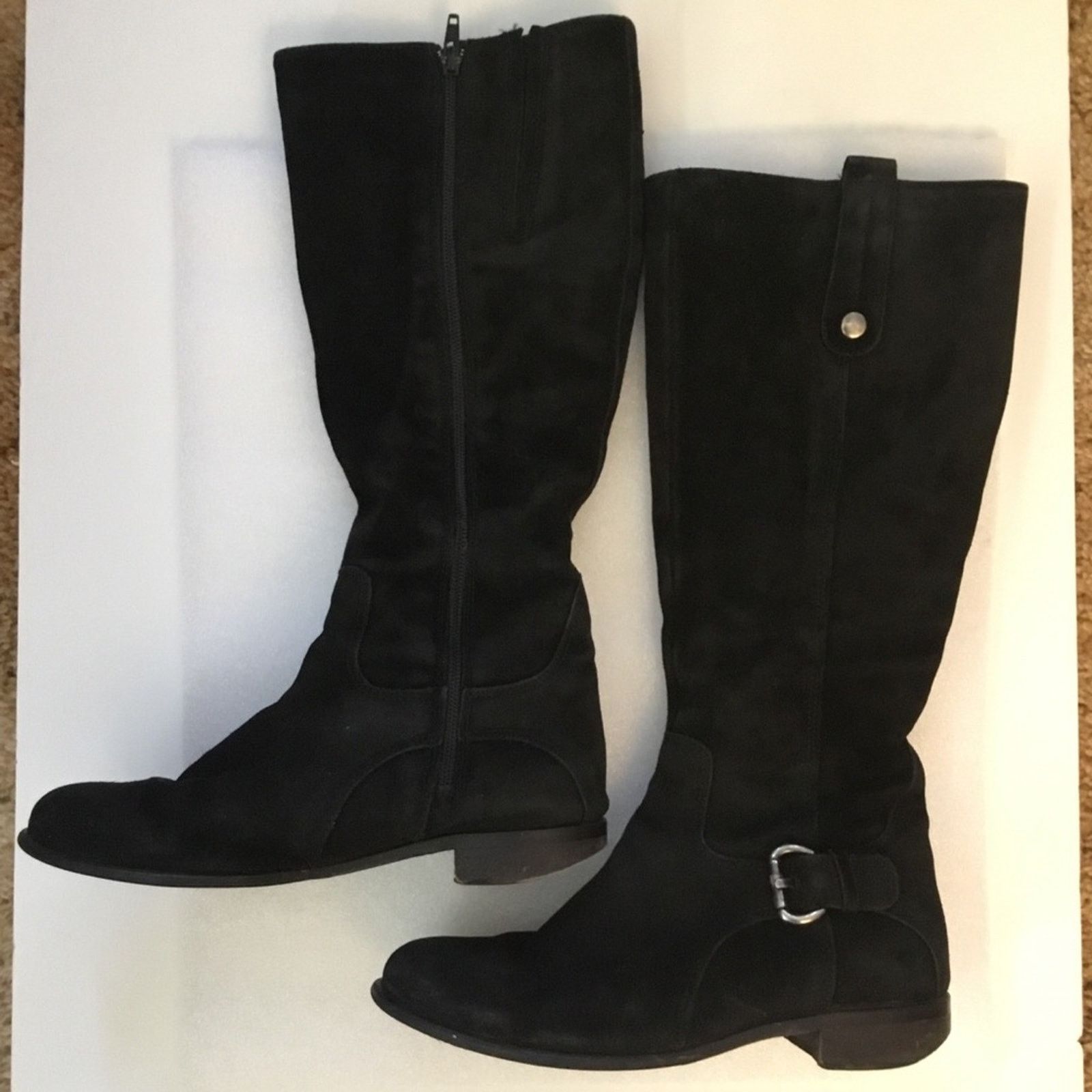 Other C la Canadienne Black Suede Boots Size US 6.5 / IT 36.5 - 4 Thumbnail