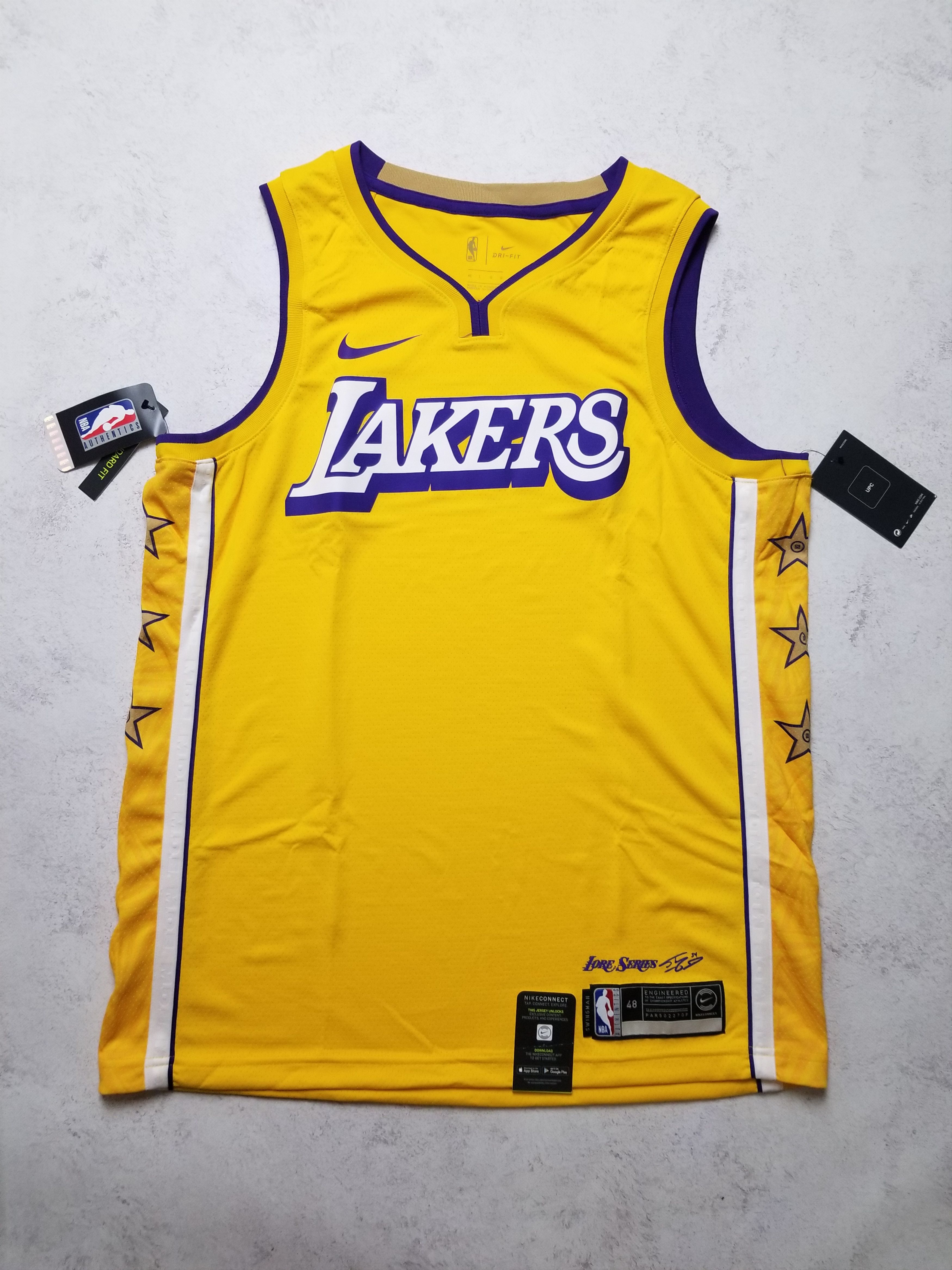 Nike Nike Los Angels Lakers NBA Swingman Blank Jersey AV4647-728 Size US L / EU 52-54 / 3 - 1 Thumbnail
