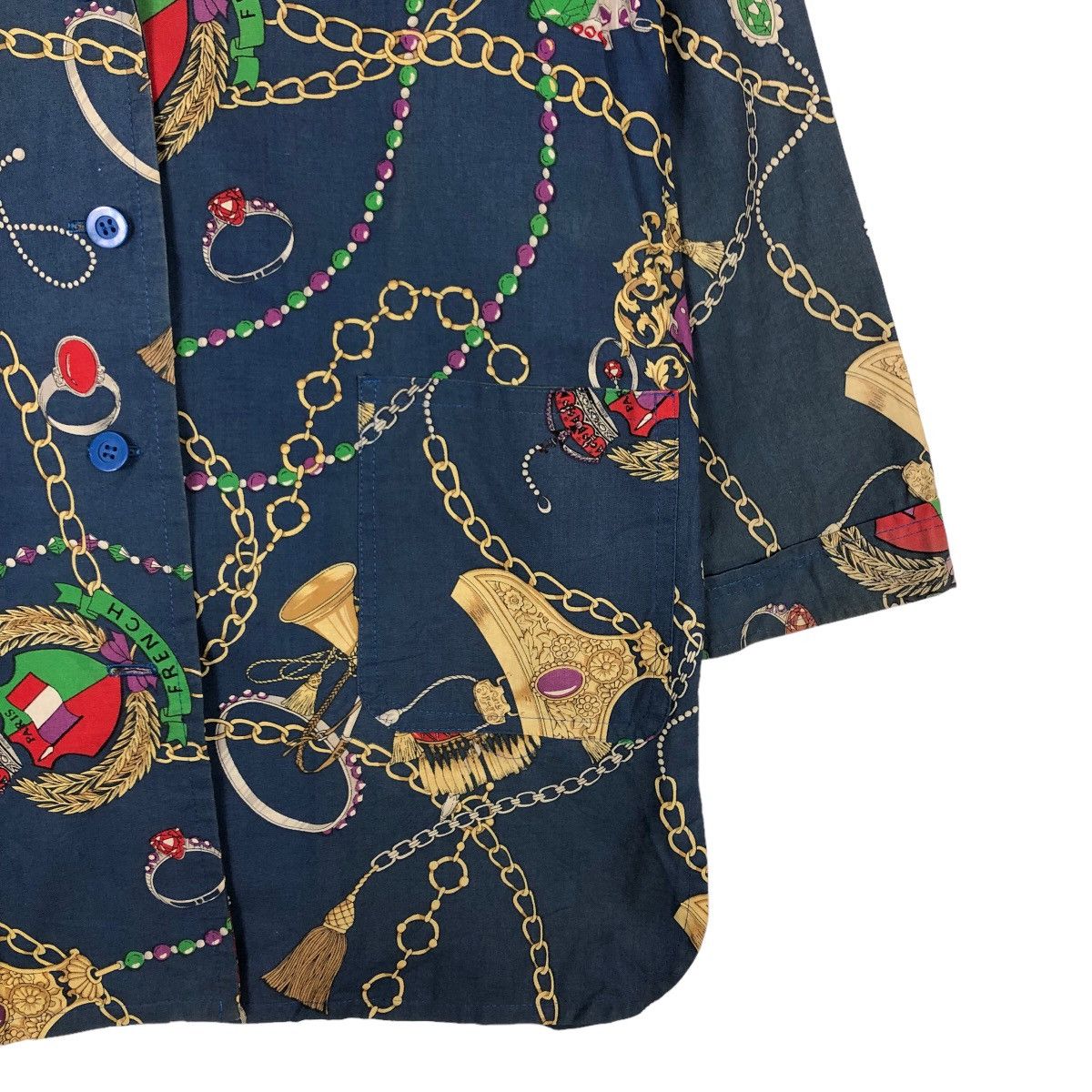 Japanese Brand 🔥Rare Design Work Jacket Double Collar Full Print Design Size US M / EU 48-50 / 2 - 5 Thumbnail