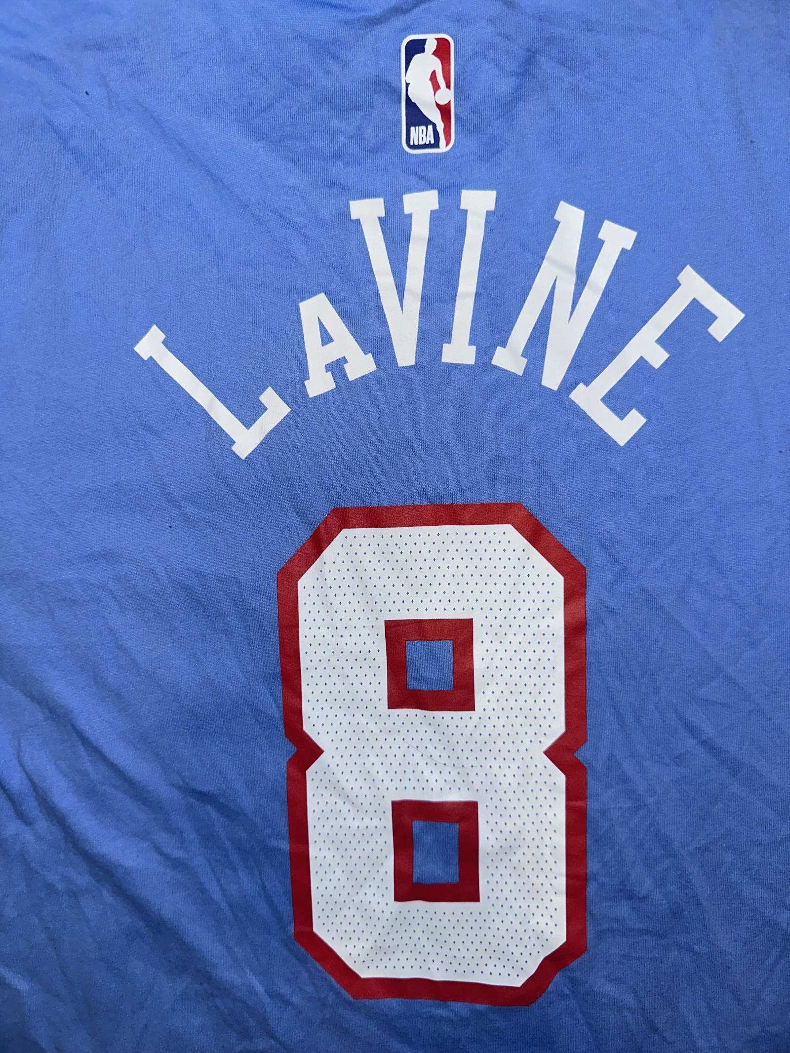 Nike Chicago Bulls Zach LaVine Nike Blue 2019/20 City T-Shirt Size US L / EU 52-54 / 3 - 6 Thumbnail