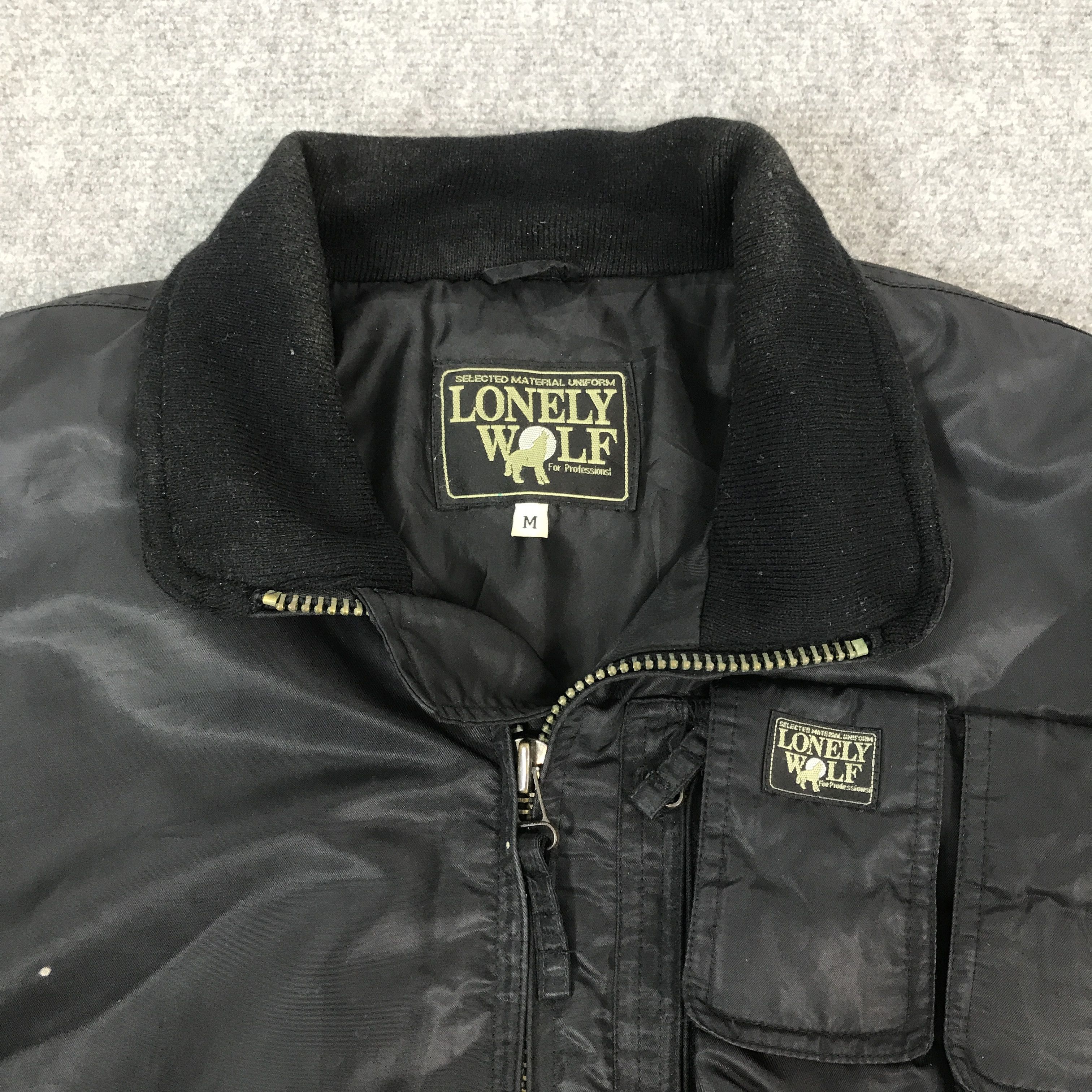 Designer × Japanese Brand The Lonely Wolf Black Windbreaker Jacket Size US M / EU 48-50 / 2 - 7 Thumbnail