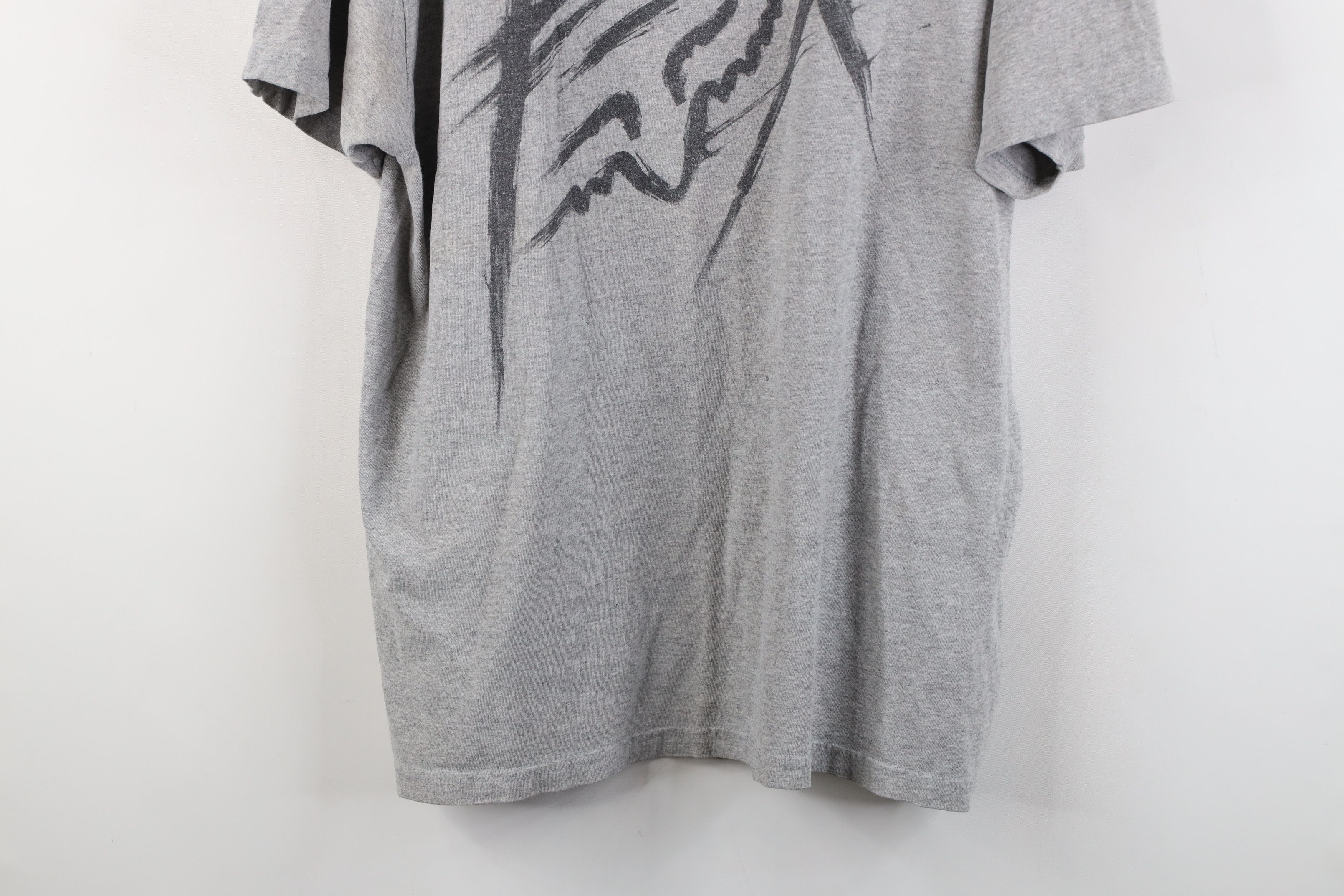 Fox Racing Vintage Fox Racing Spell Out Big Logo Motocross T-Shirt Gray Size US XL / EU 56 / 4 - 3 Thumbnail