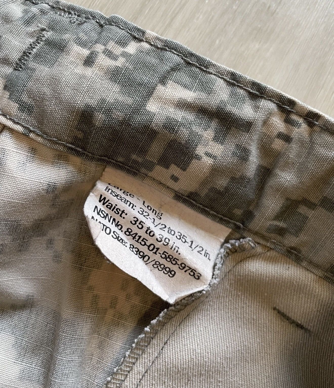 Vintage Vtg Y2K Digital Camo Military Cargo Pants Size Large Long Size US 35 - 2 Thumbnail