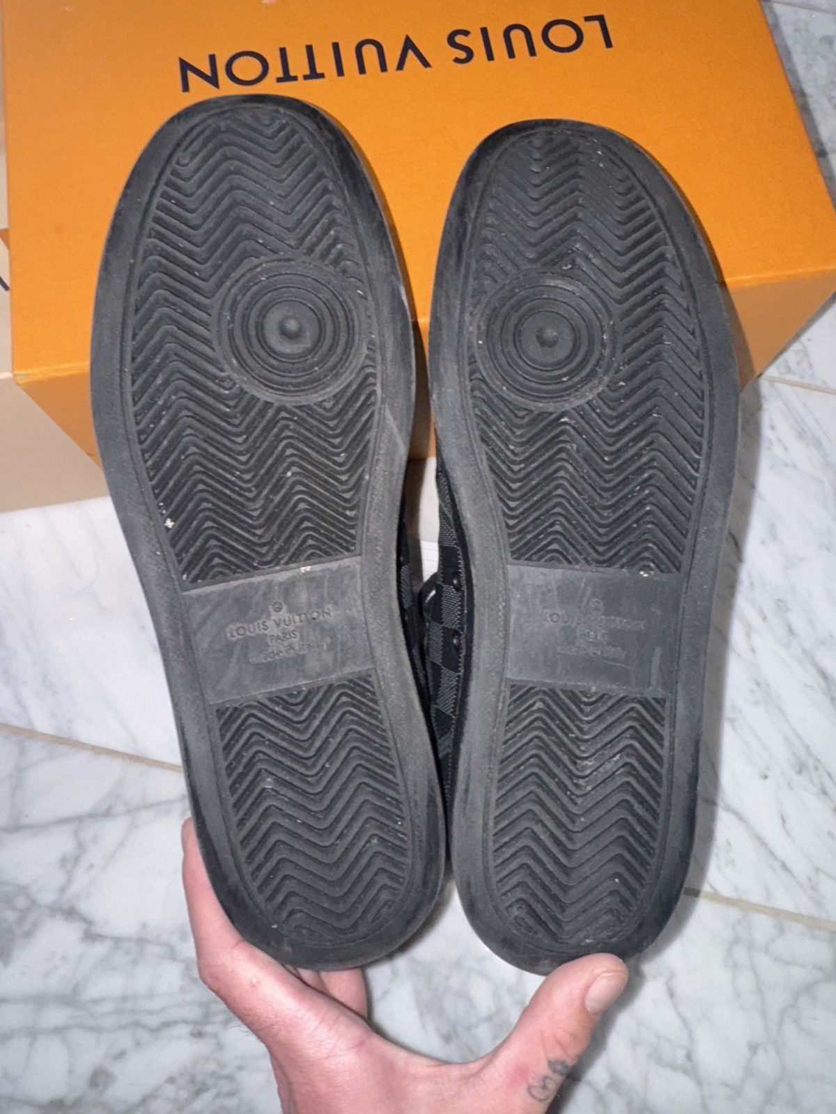 Louis Vuitton Louis vuitton black hightop Rivoli size 11 Size US 11 / EU 44 - 7 Thumbnail