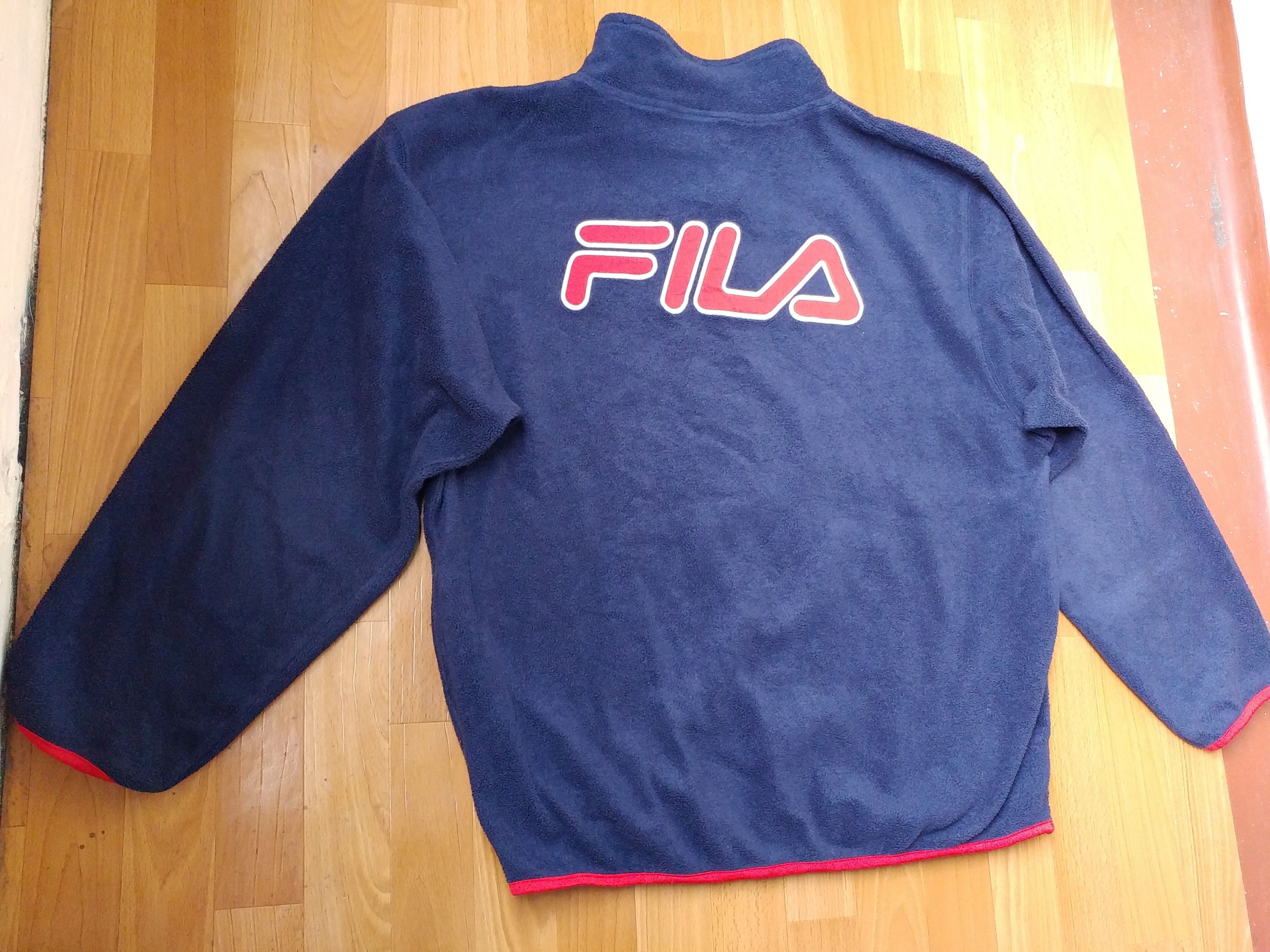 Fila × Vintage FILA sweatshirt, vintage blue fleece shirt, 90s hip-hop L Size US L / EU 52-54 / 3 - 2 Thumbnail