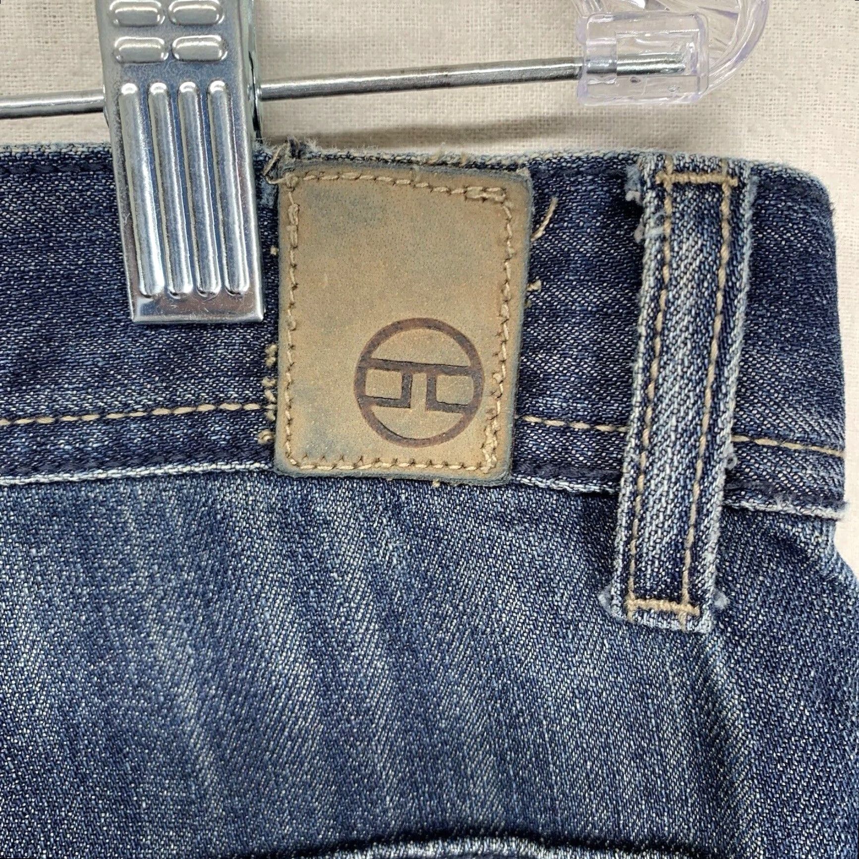 Jordan Craig VINTAGE Jordan Craig Men's Jeans Distressed Dark Wash Denim 36x32 Relaxed Fit Straight Pockets City Grunge Hip Hop Size US 36 / EU 52 - 5 Thumbnail
