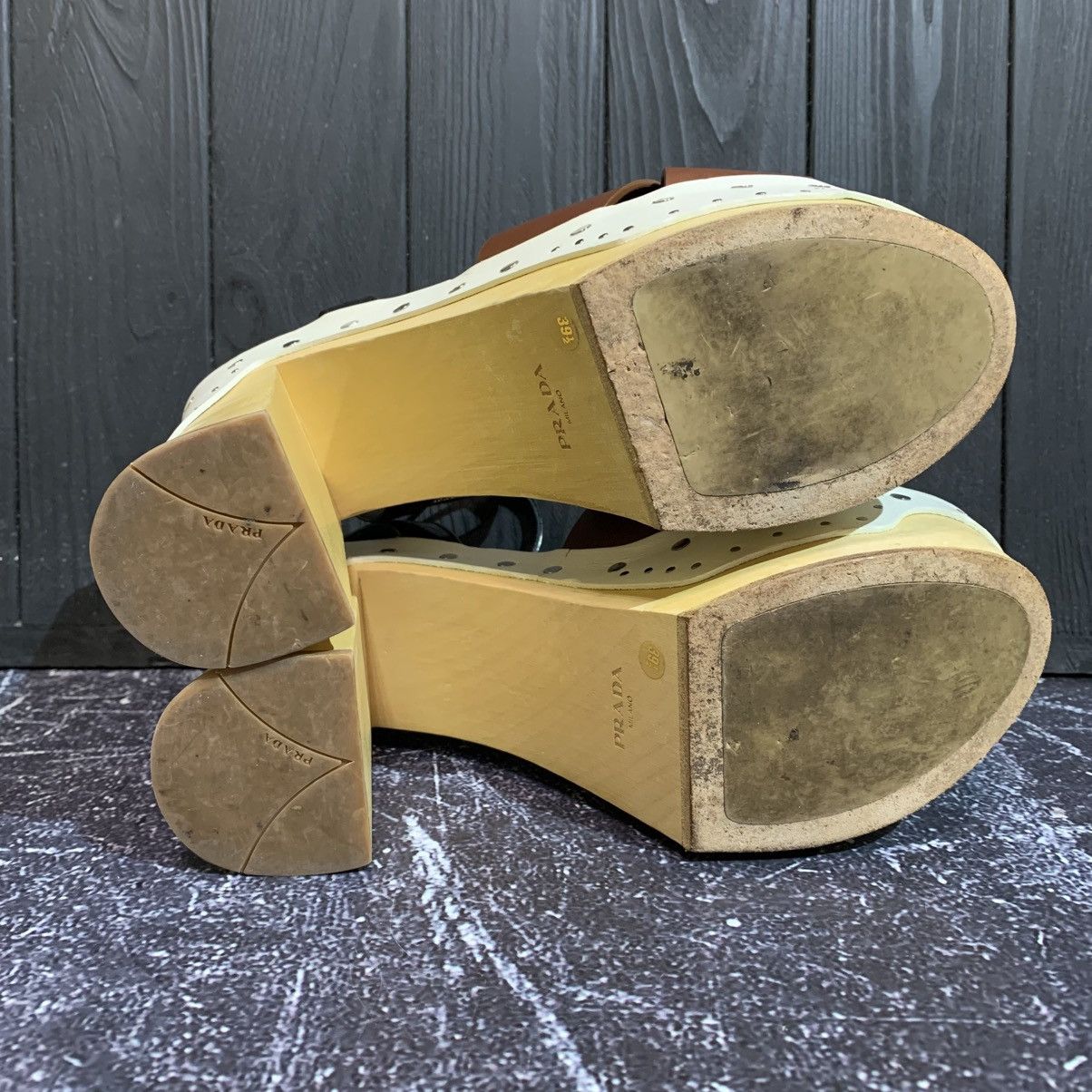 Prada Prada Colorblock Clog-Bottom Sandal Size 39.5 Size US 9.5 / IT 39.5 - 9 Thumbnail
