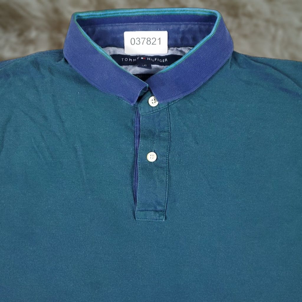 Tommy Hilfiger Tommy Hilfiger Polo Shirt Mens Large Teal Blue Casual Short Sleeve Polo Shirt Mens Large Teal Blue Casual Short Sleeve Size US L / EU 52-54 / 3 - 1 Thumbnail