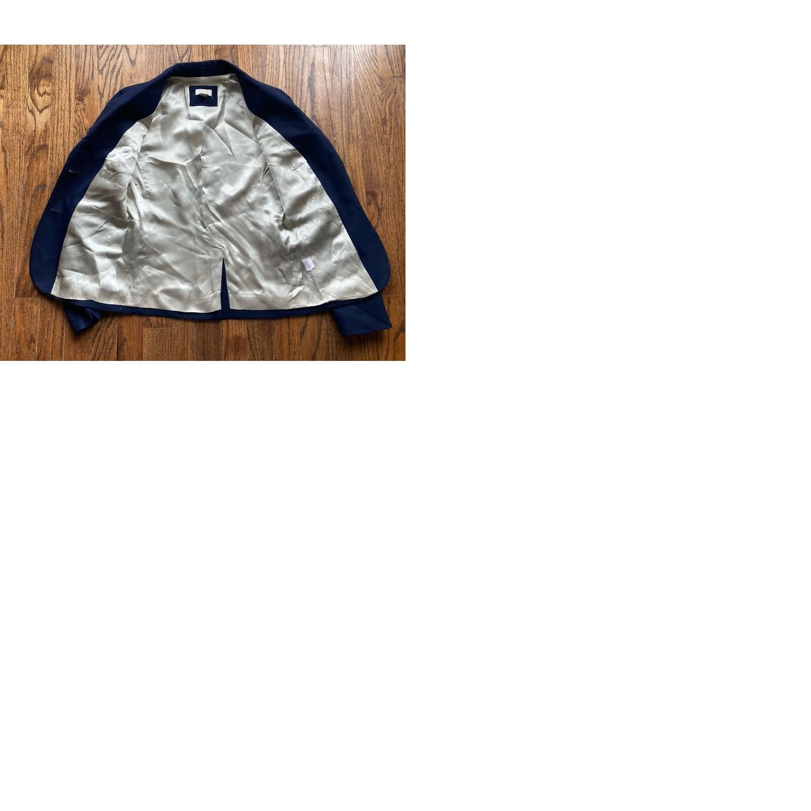 J.Crew J.CREW Womens Keating Blazer Size 00 Navy Blue Wool Blend Office Career Size XXS / US 00 / IT 34 - 9 Thumbnail