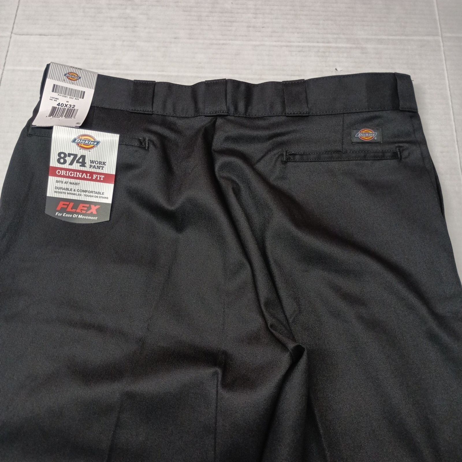 Dickies Dickies Work Pants Men's 40x32 Black Flex Resists Wrinkles Size US 40 / EU 56 - 7 Thumbnail