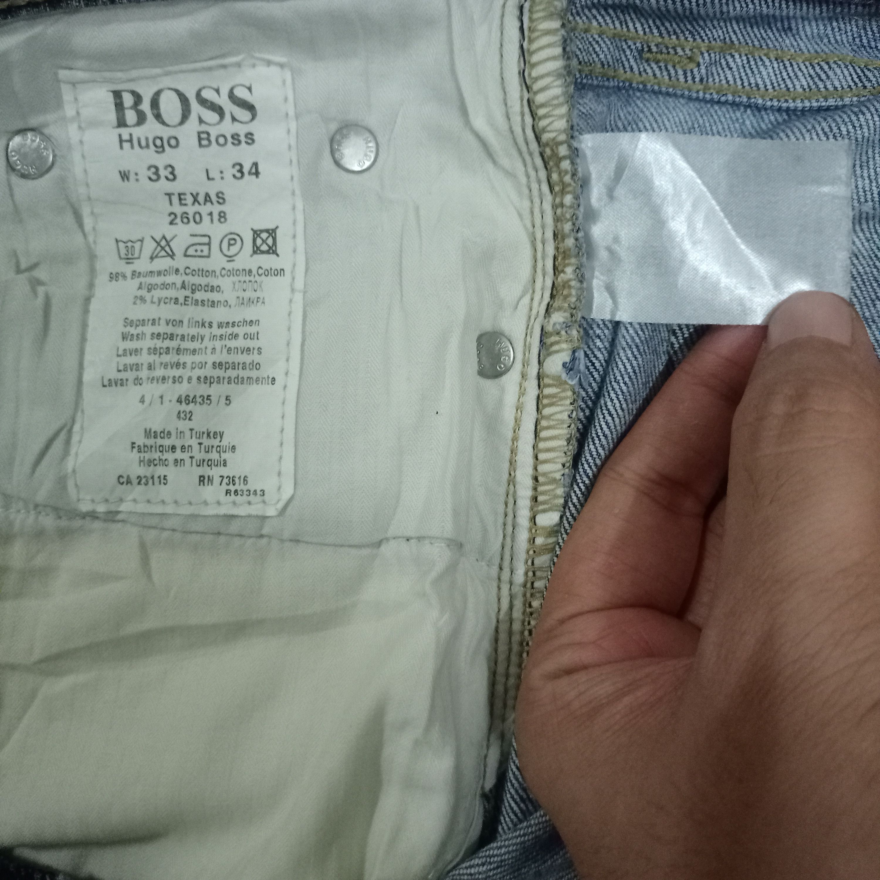 Hugo × Hugo Boss Vintage Hugo Boss Texas Classic Baggy Blue Jeans Size US 32 / EU 48 - 7 Thumbnail